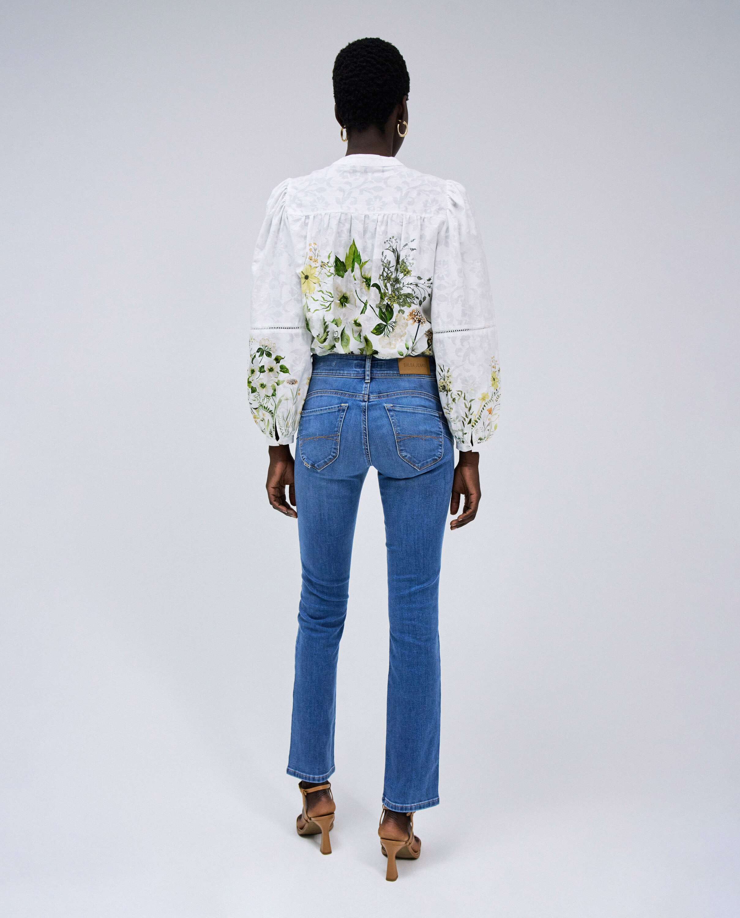Jeans Secret Push In Slim Azul-3