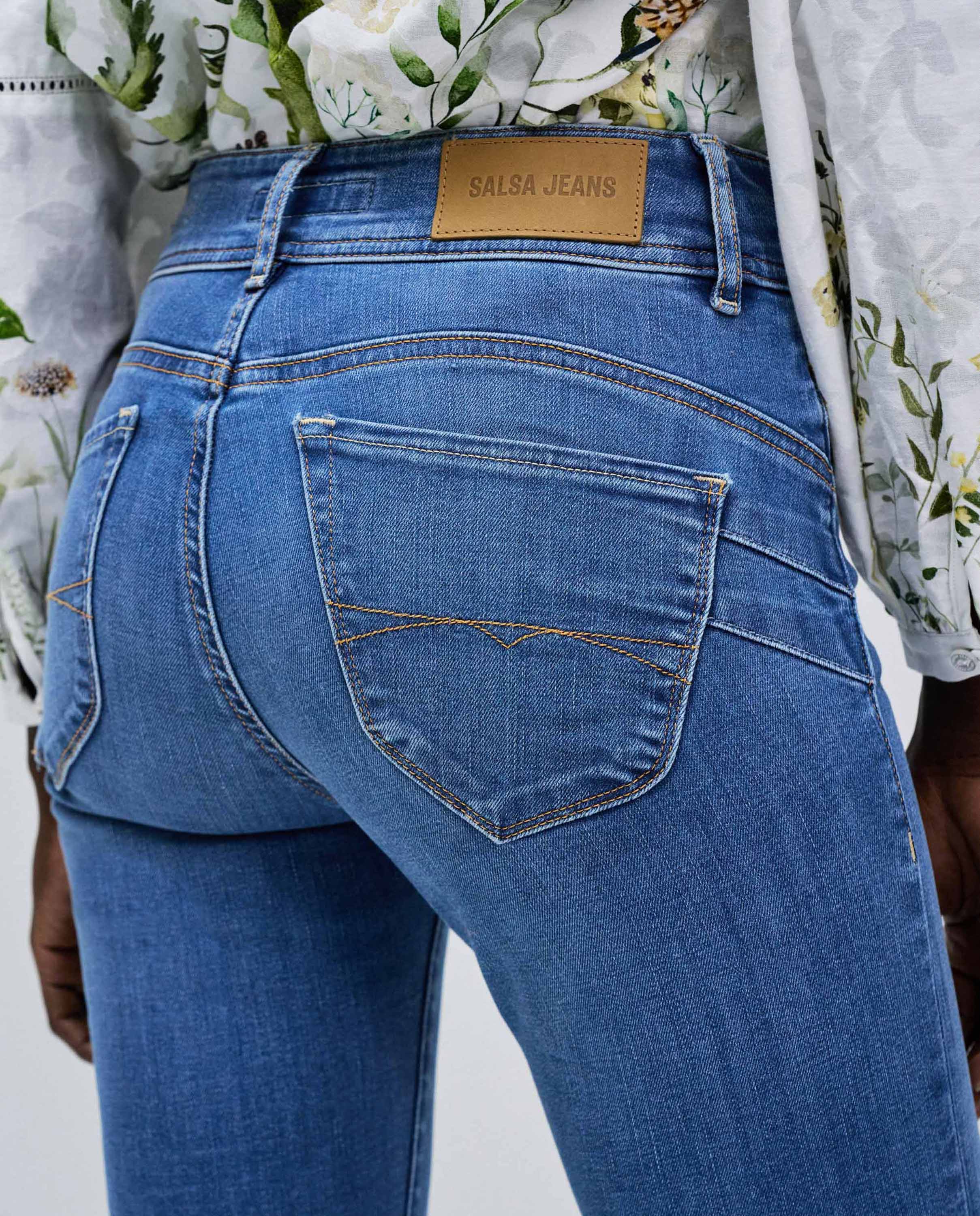 Jeans Secret Push In Slim Azul-4