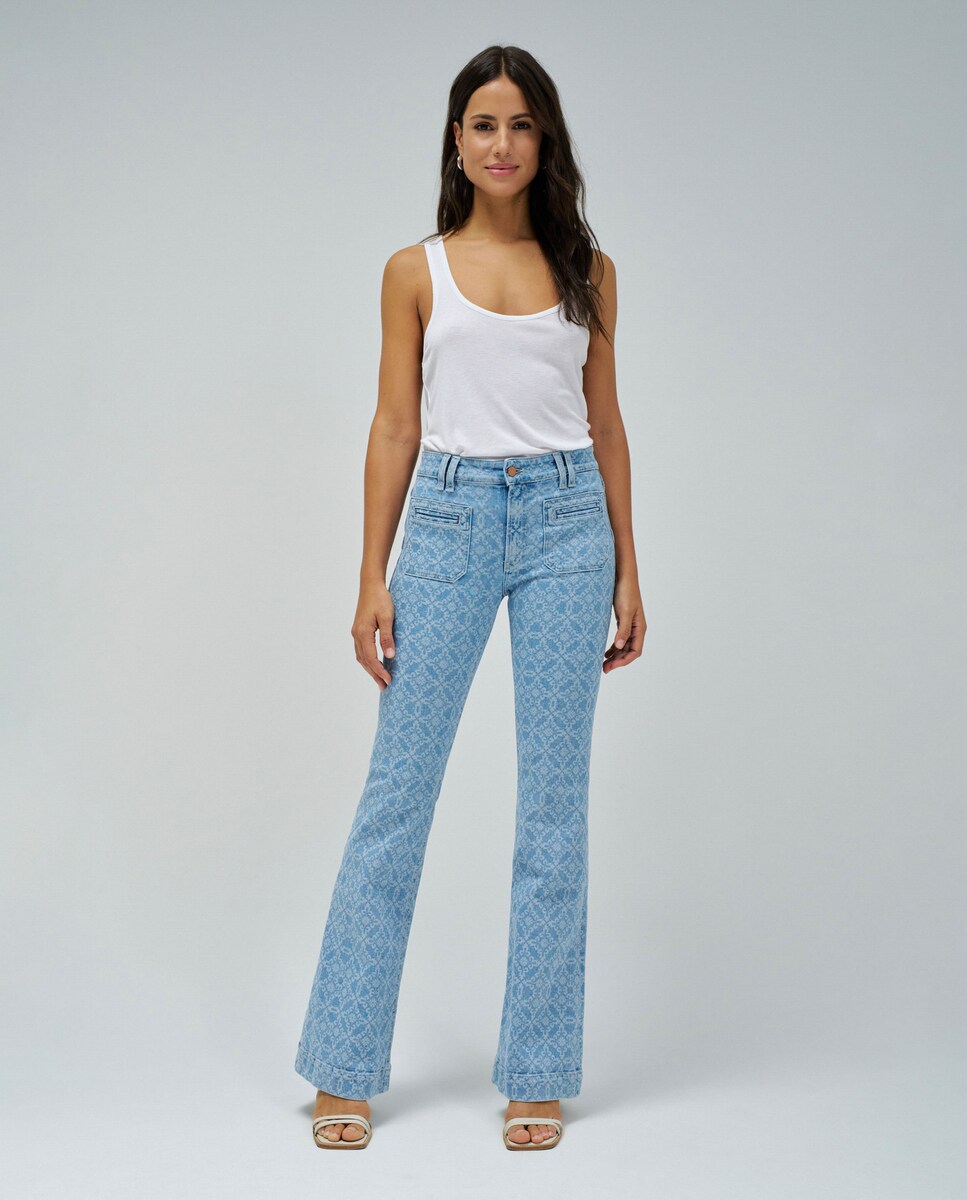 Jeans À Boca de Sino Destiny Push Up Flare · Salsa Jeans · El