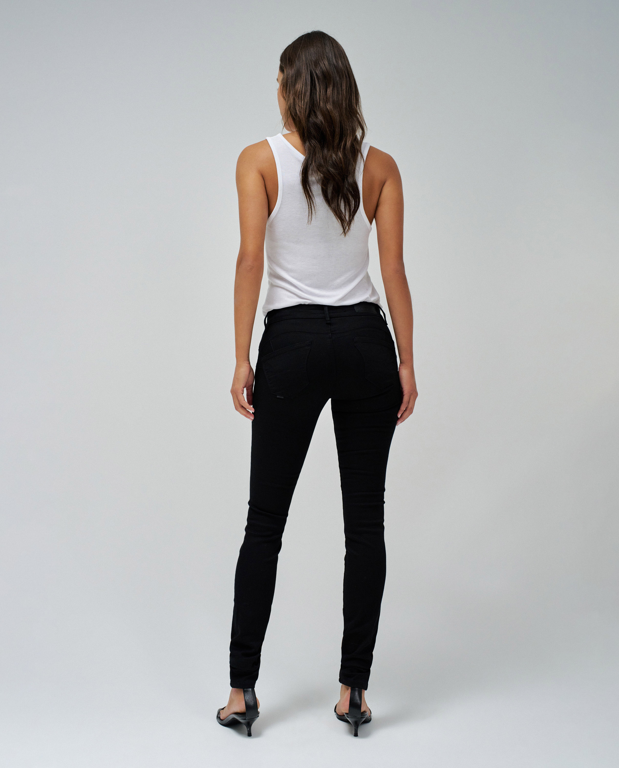 Jeans Skinny Wonder Push Up True Black Preto brilhante-3