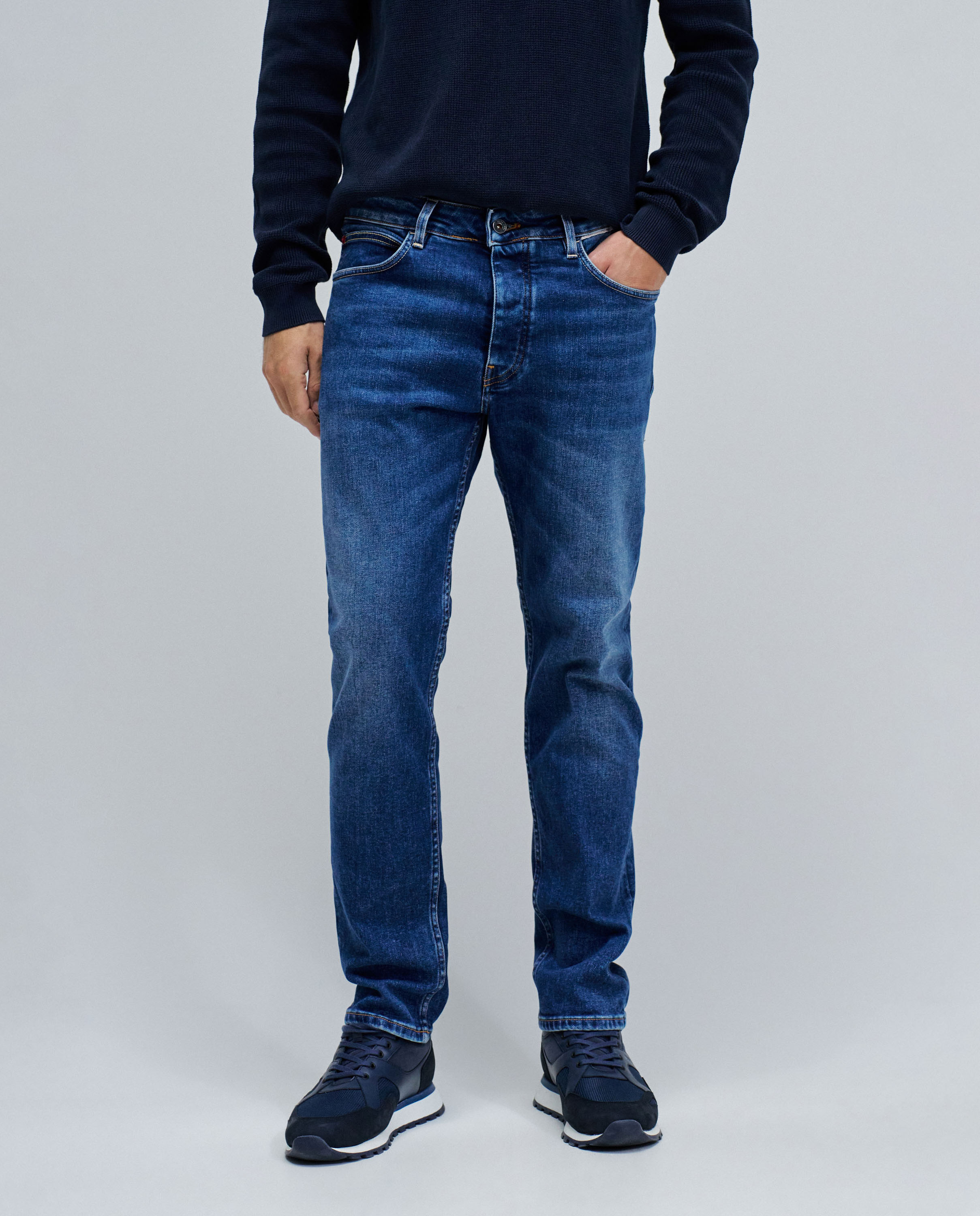 Jeans Regular Fit Azul-5