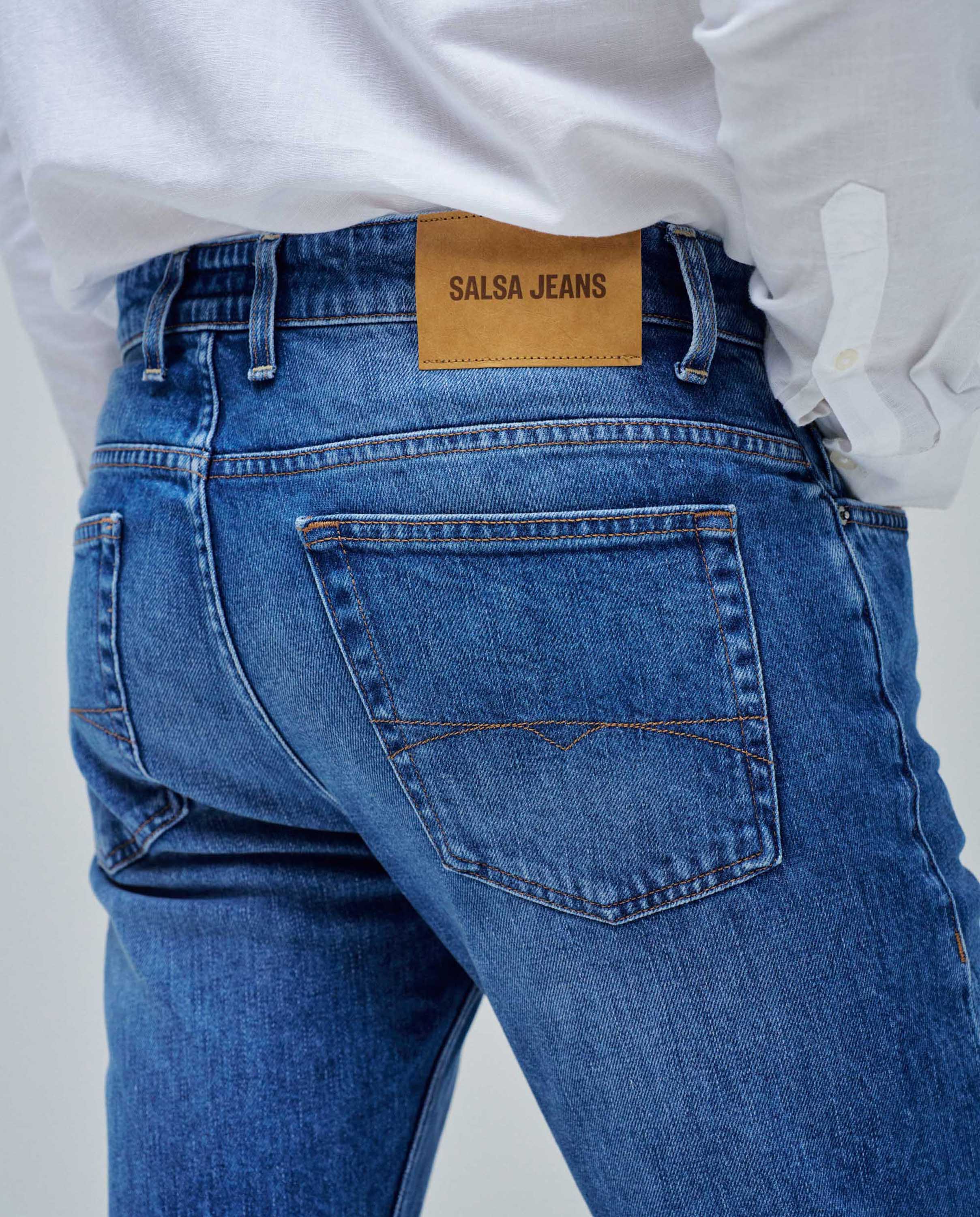Jeans Slim Fit Azul-4
