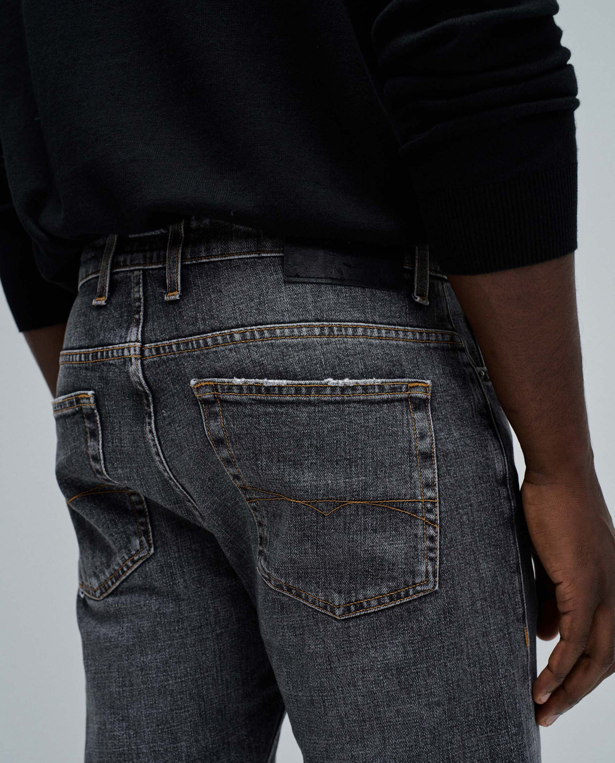 Jeans Slim Fit Preto-4