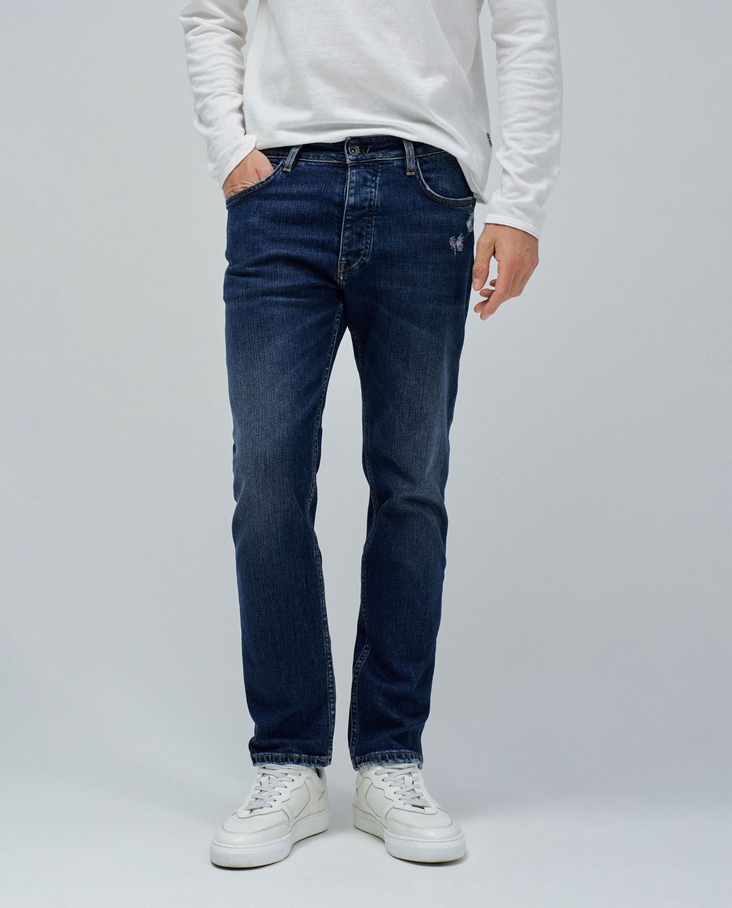 Jeans Regular Fit Azul denim-5