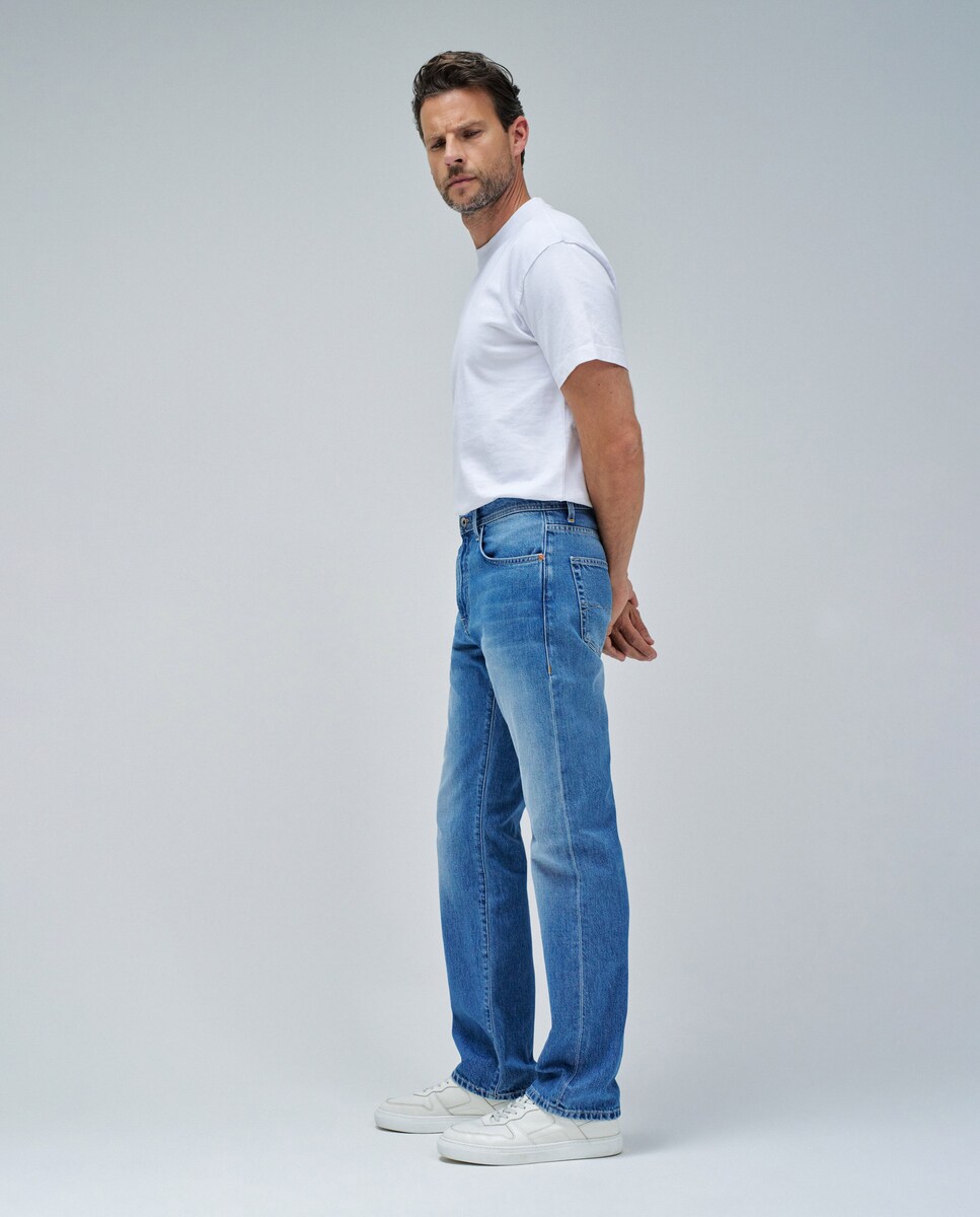 Jeans Straight Fit Azul-2