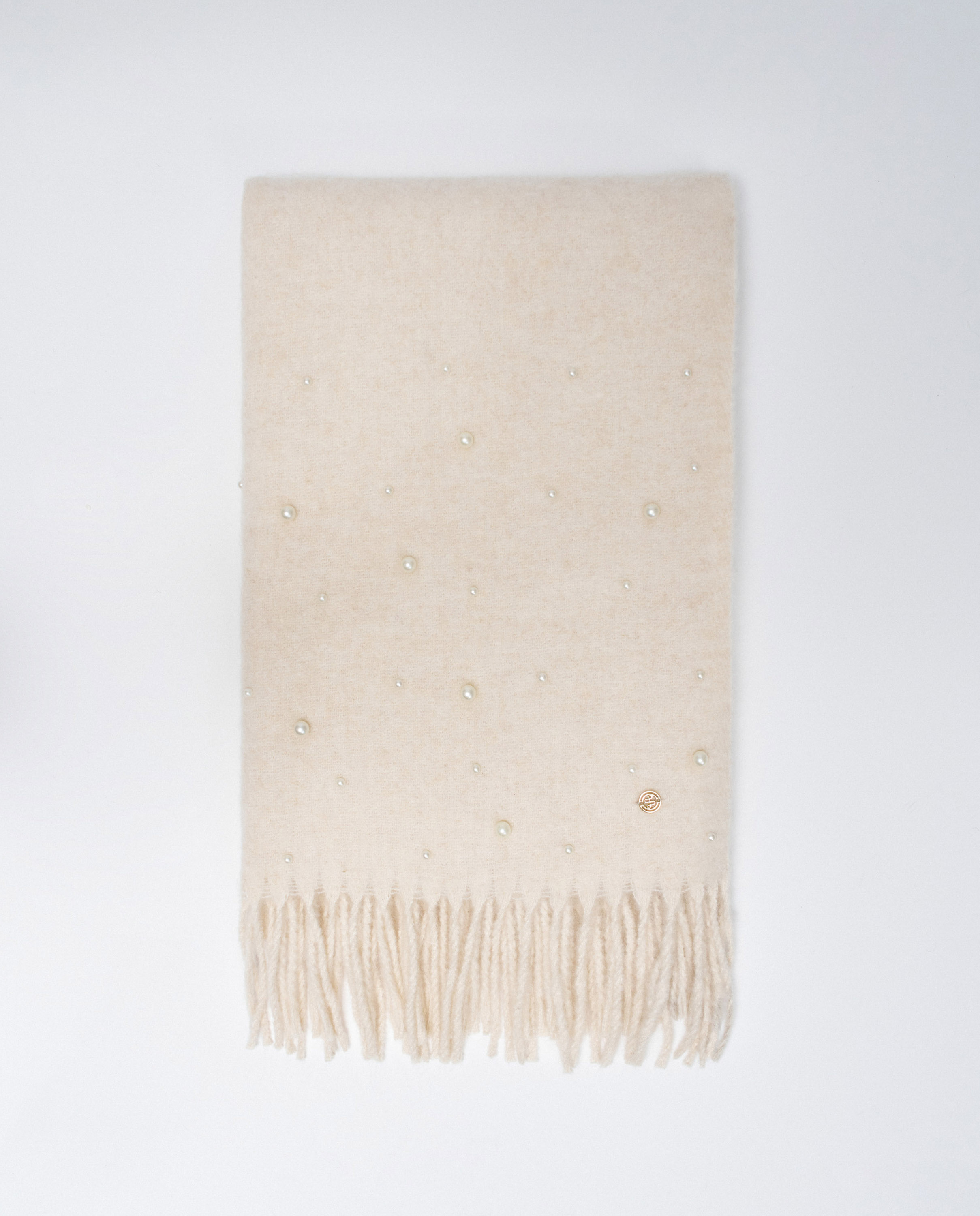 Imagem 0 de Écharpe com Lã e Pérolas