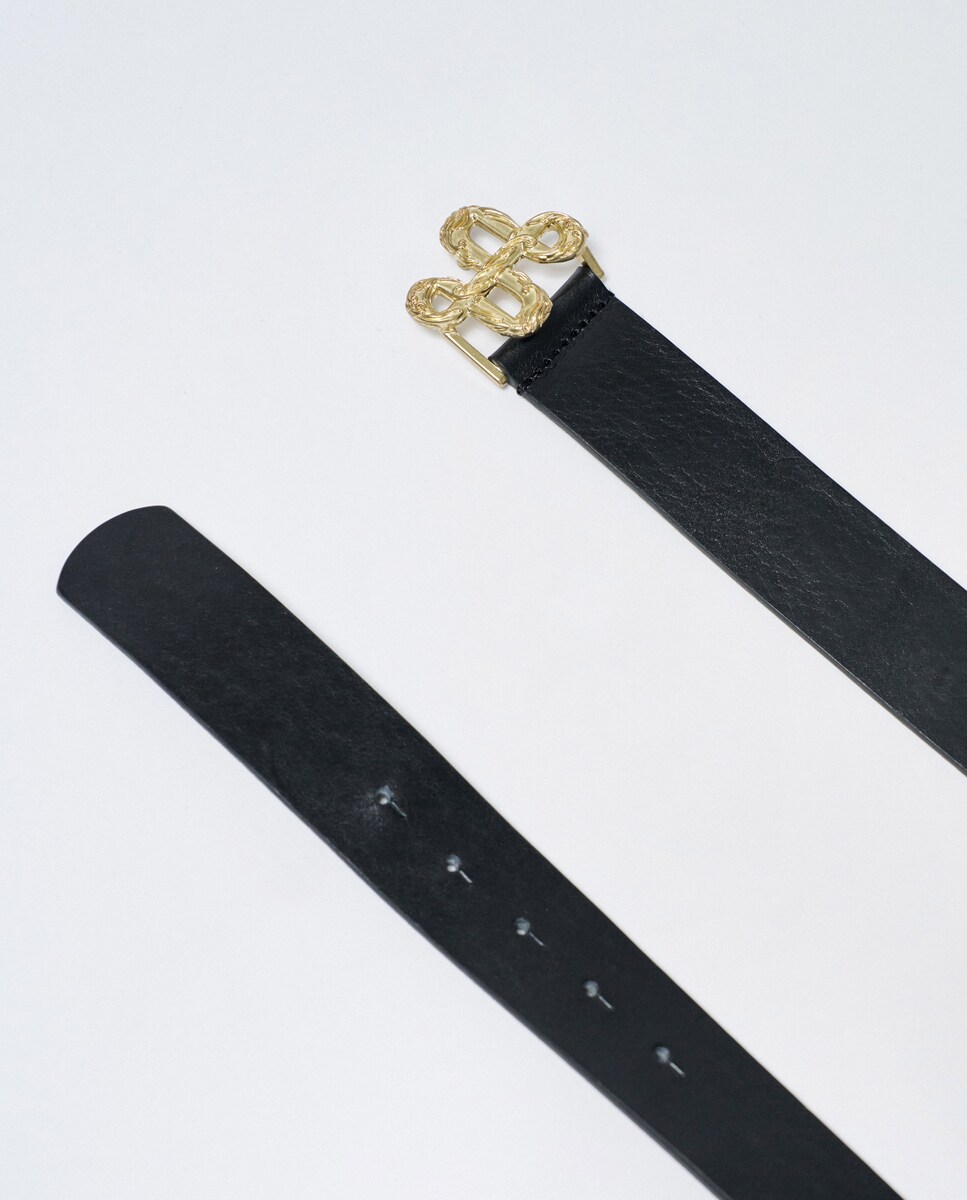 Cinto de Couro Preto-4