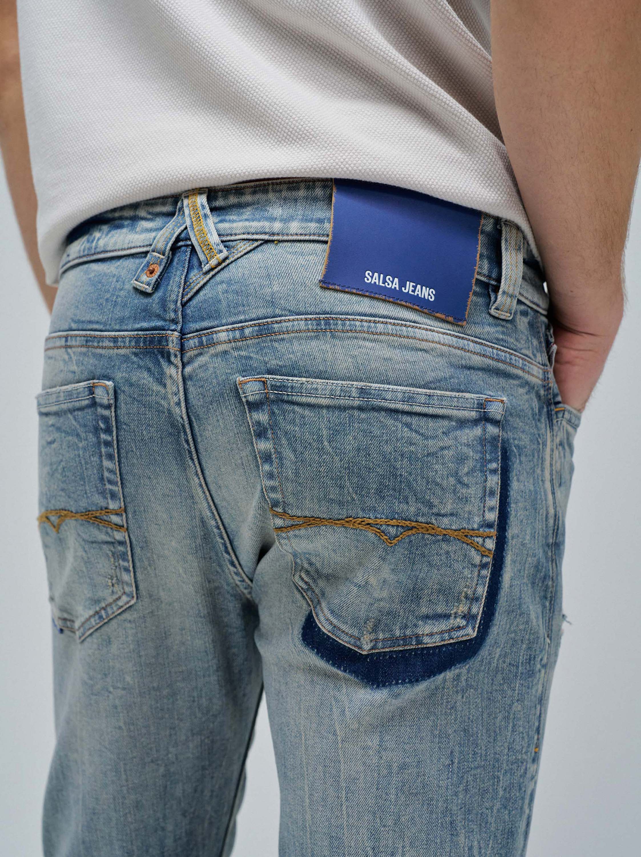 Jeans Slim Fit Craft Series Azul-claro-4