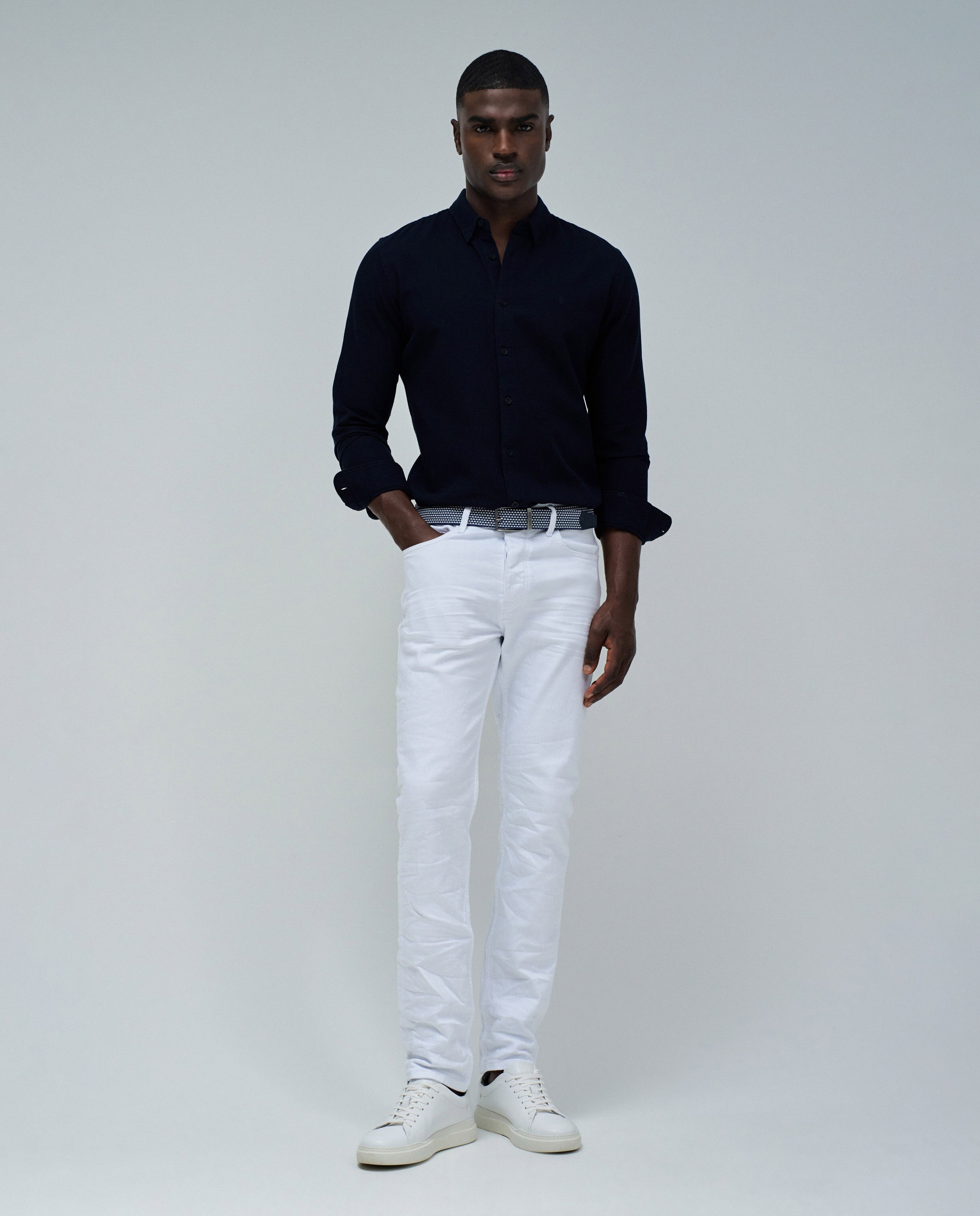 Camisa Texturada Azul-escuro-5