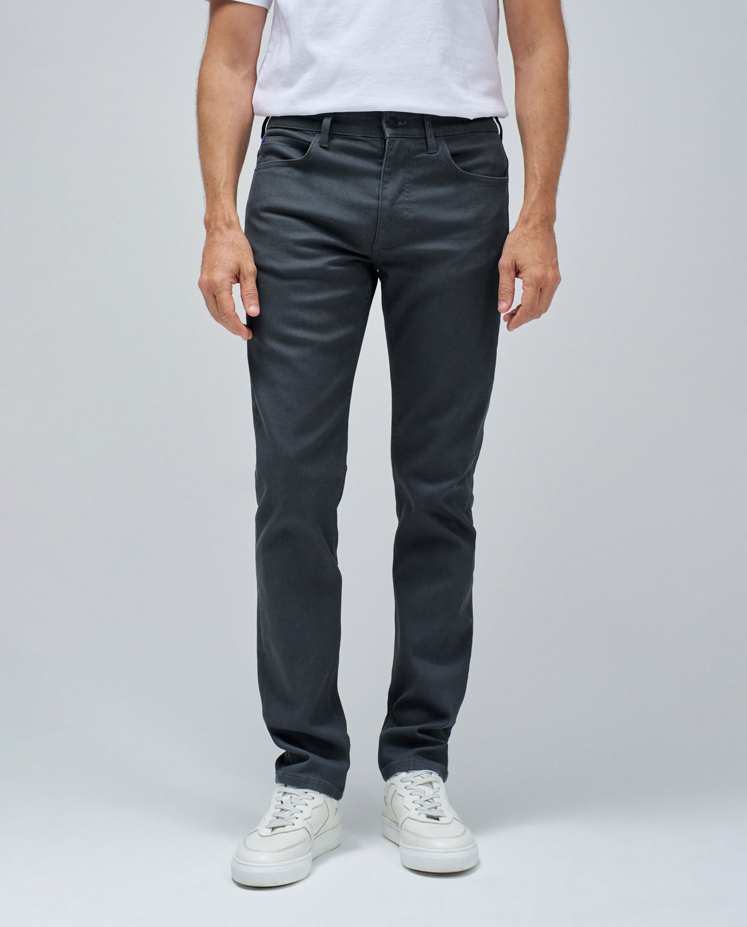 Calças Cinco Bolsos Slim Fit S-activ Cinzento-escuro-1