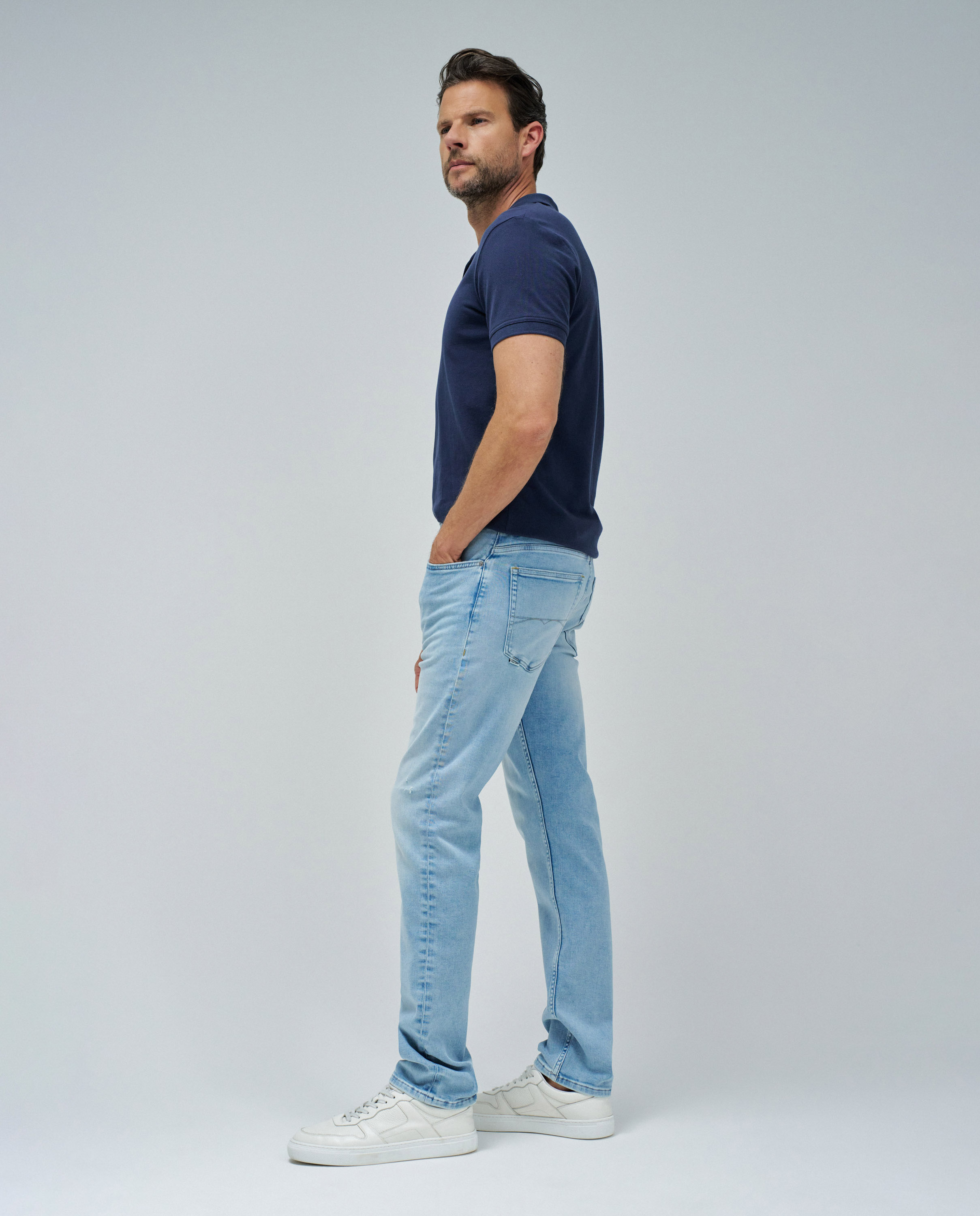 Jeans Fit Regular S-activ Azul-claro-2