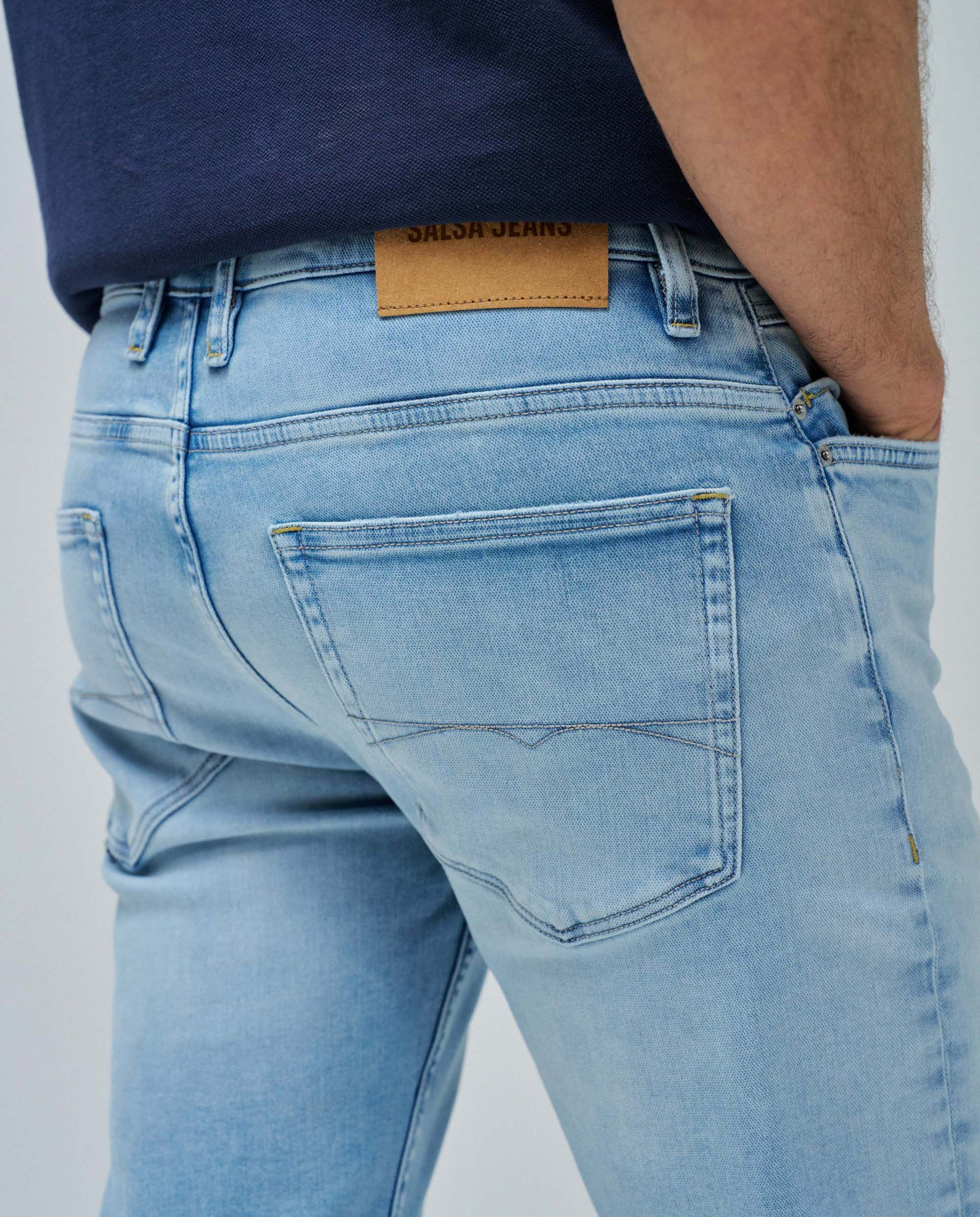 Jeans Fit Regular S-activ Azul-claro-4