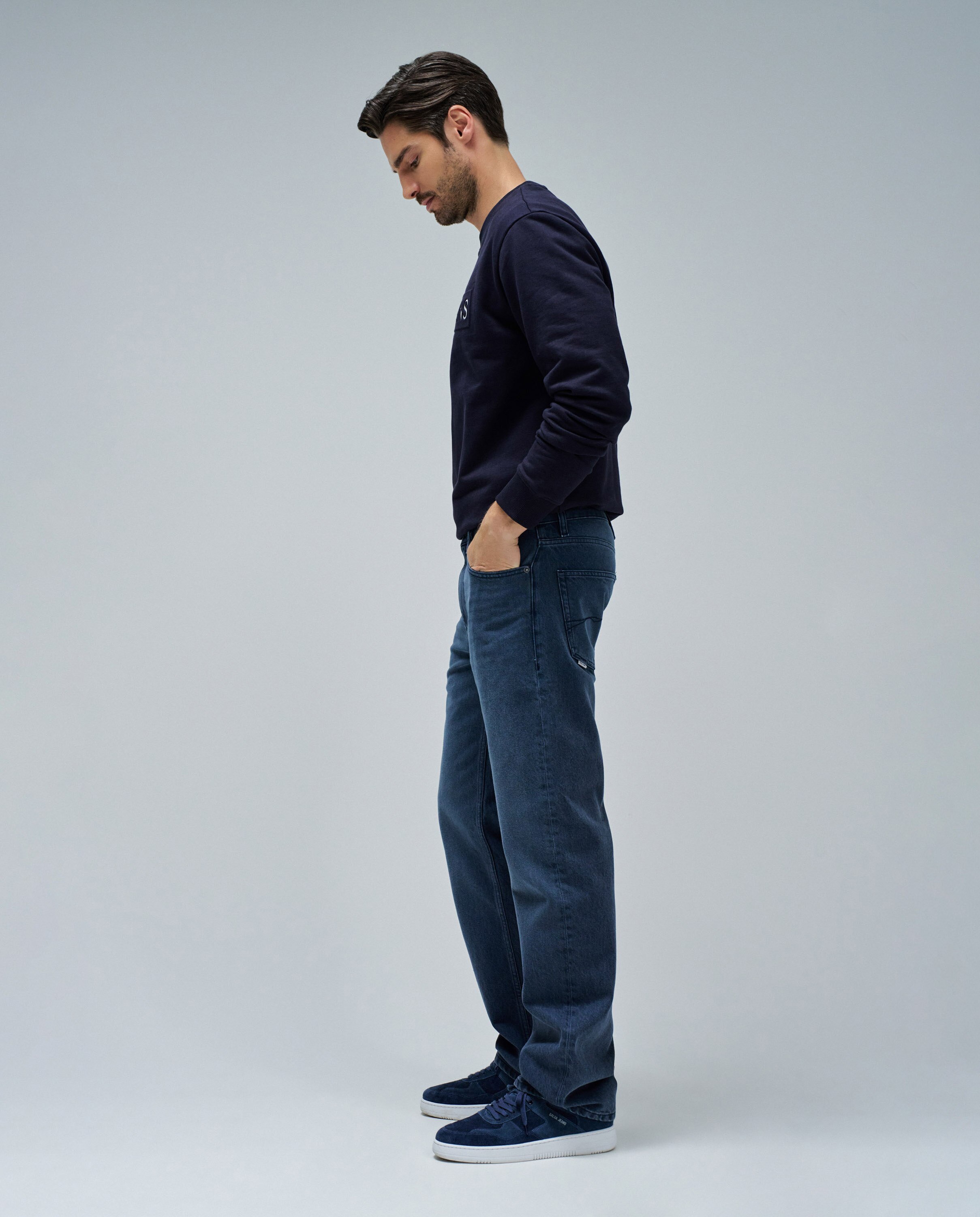 Jeans Straight Fit Azul denim-2