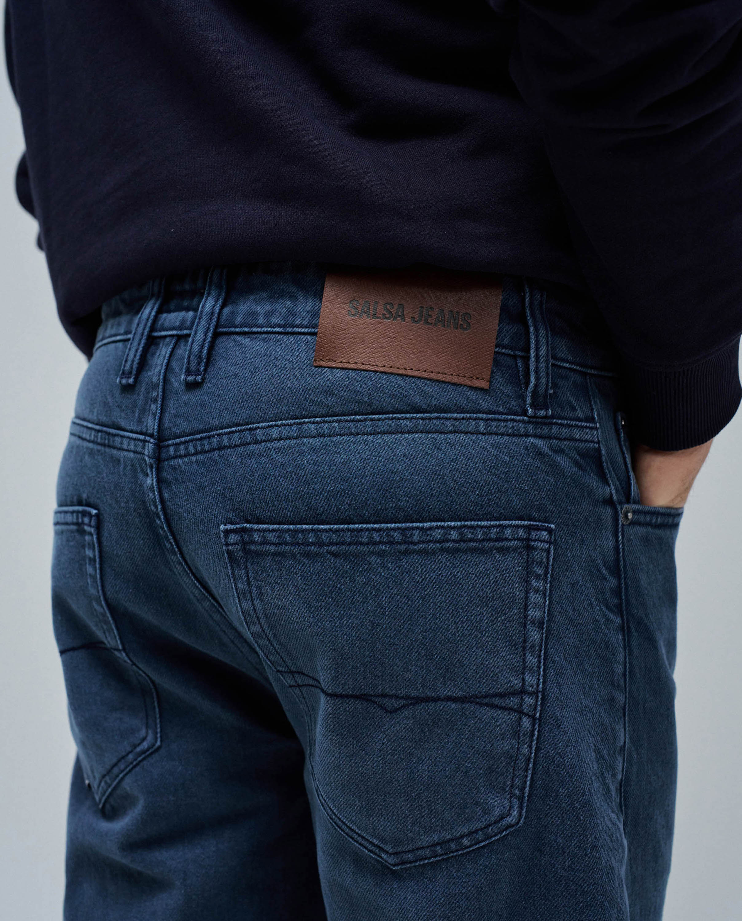 Jeans Straight Fit Azul denim-4