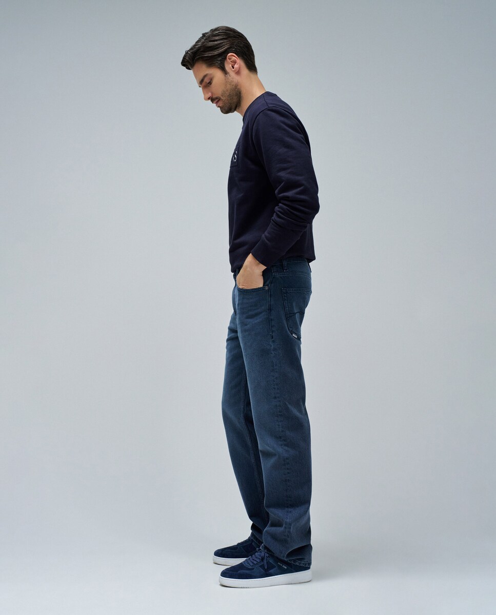 Jeans Straight Fit Azul denim-2