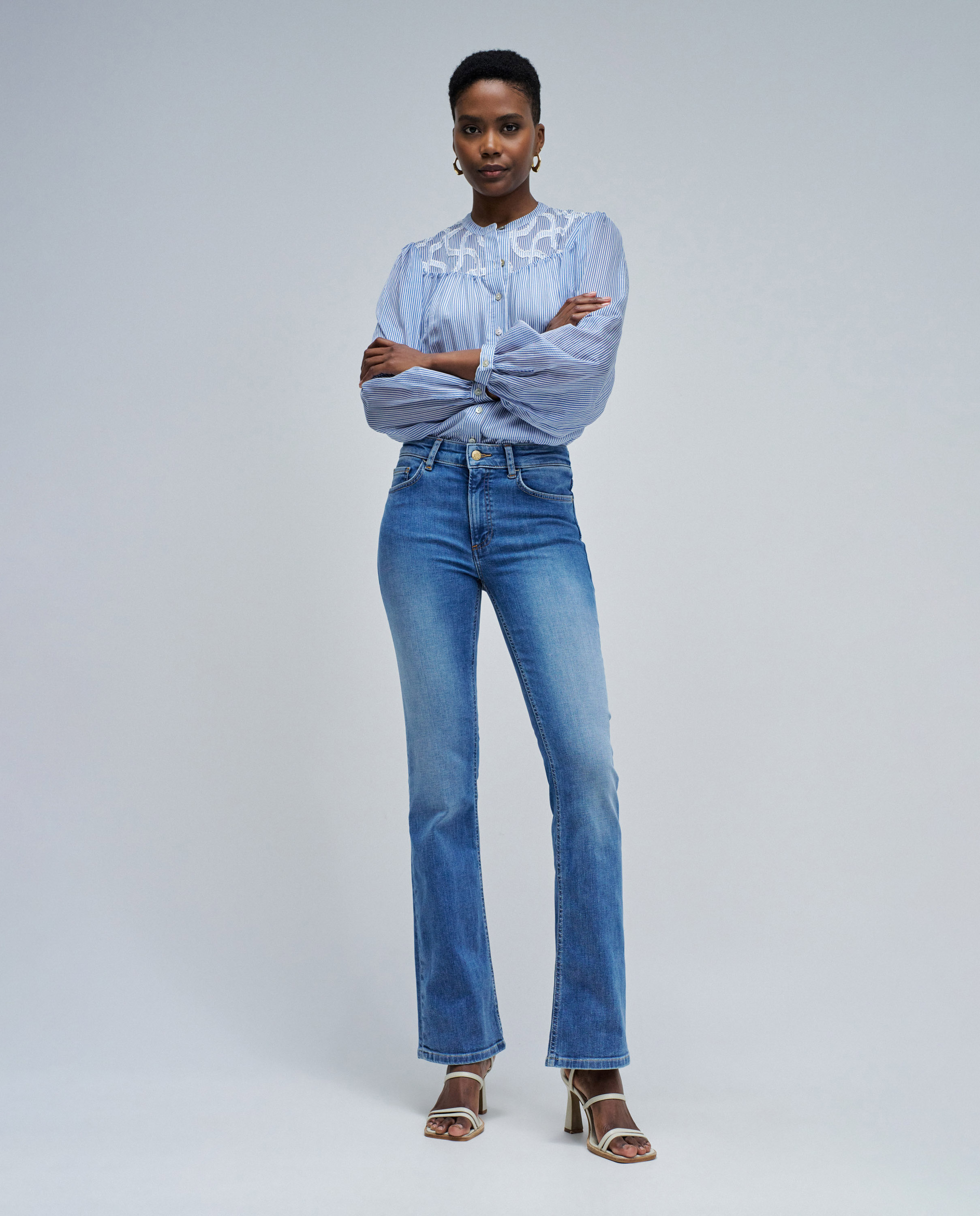 Jeans Destiny Push Up Bootcut Azul-1