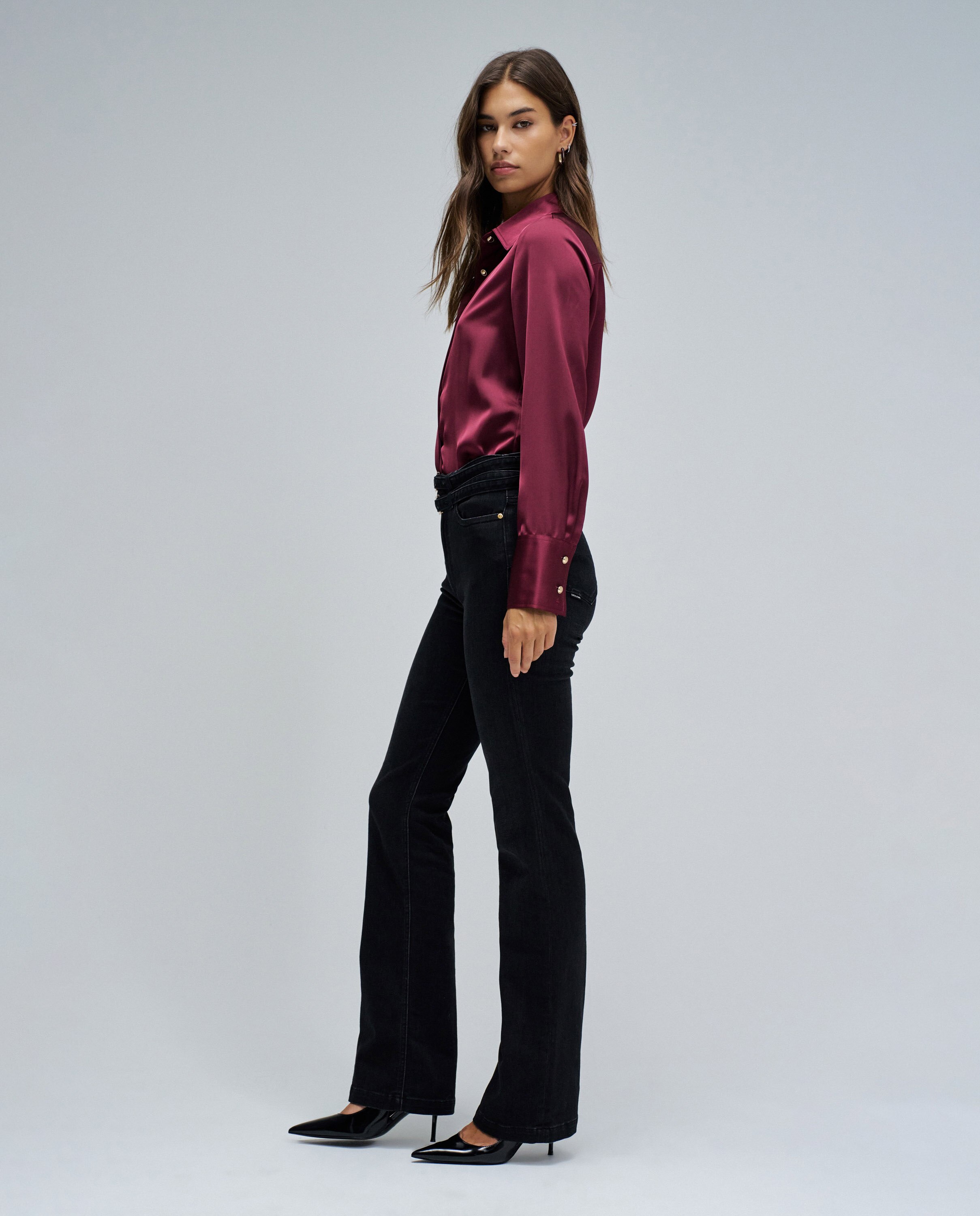 Jeans Destiny Push Up Bootcut Preto-2