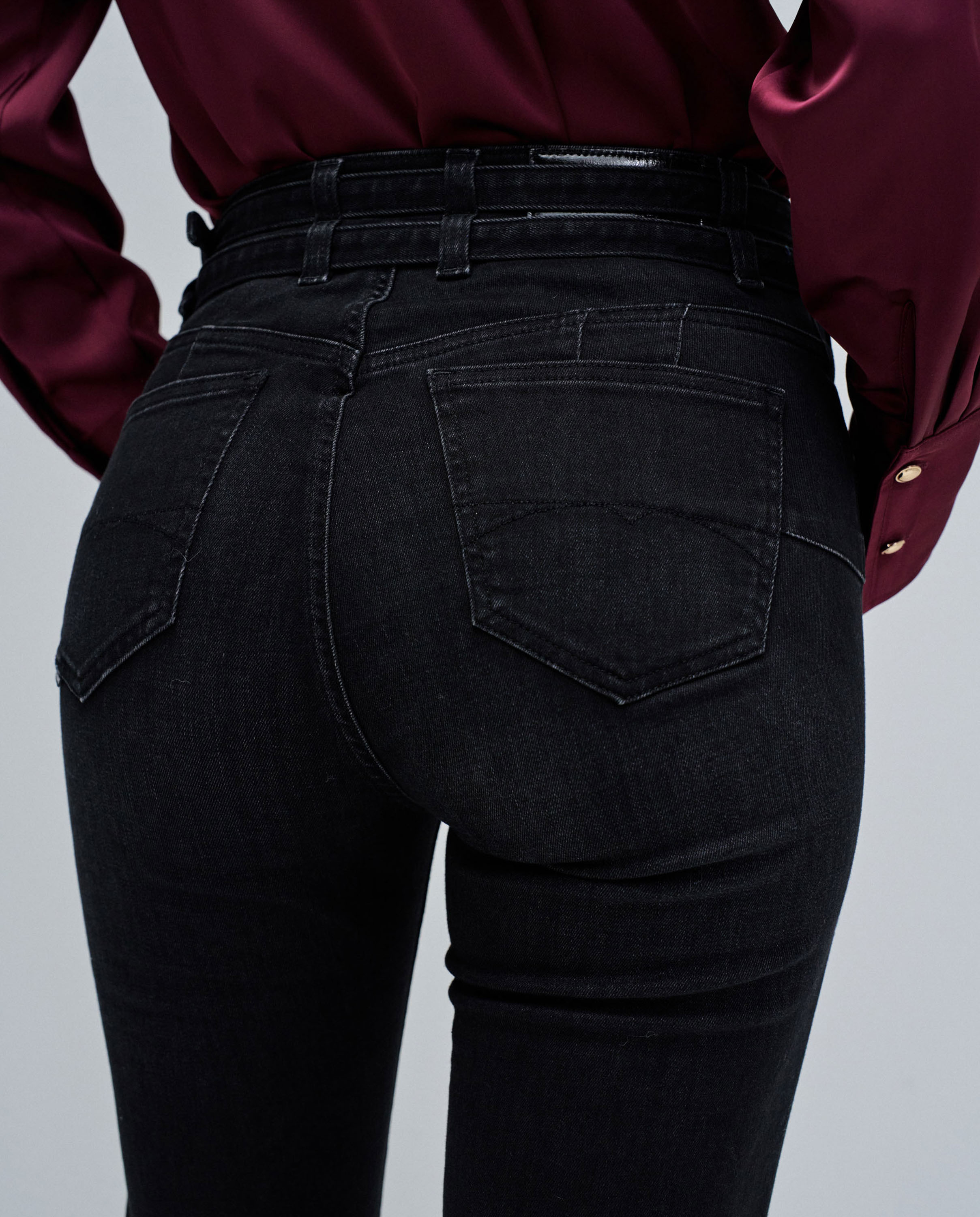 Jeans Destiny Push Up Bootcut Preto-4