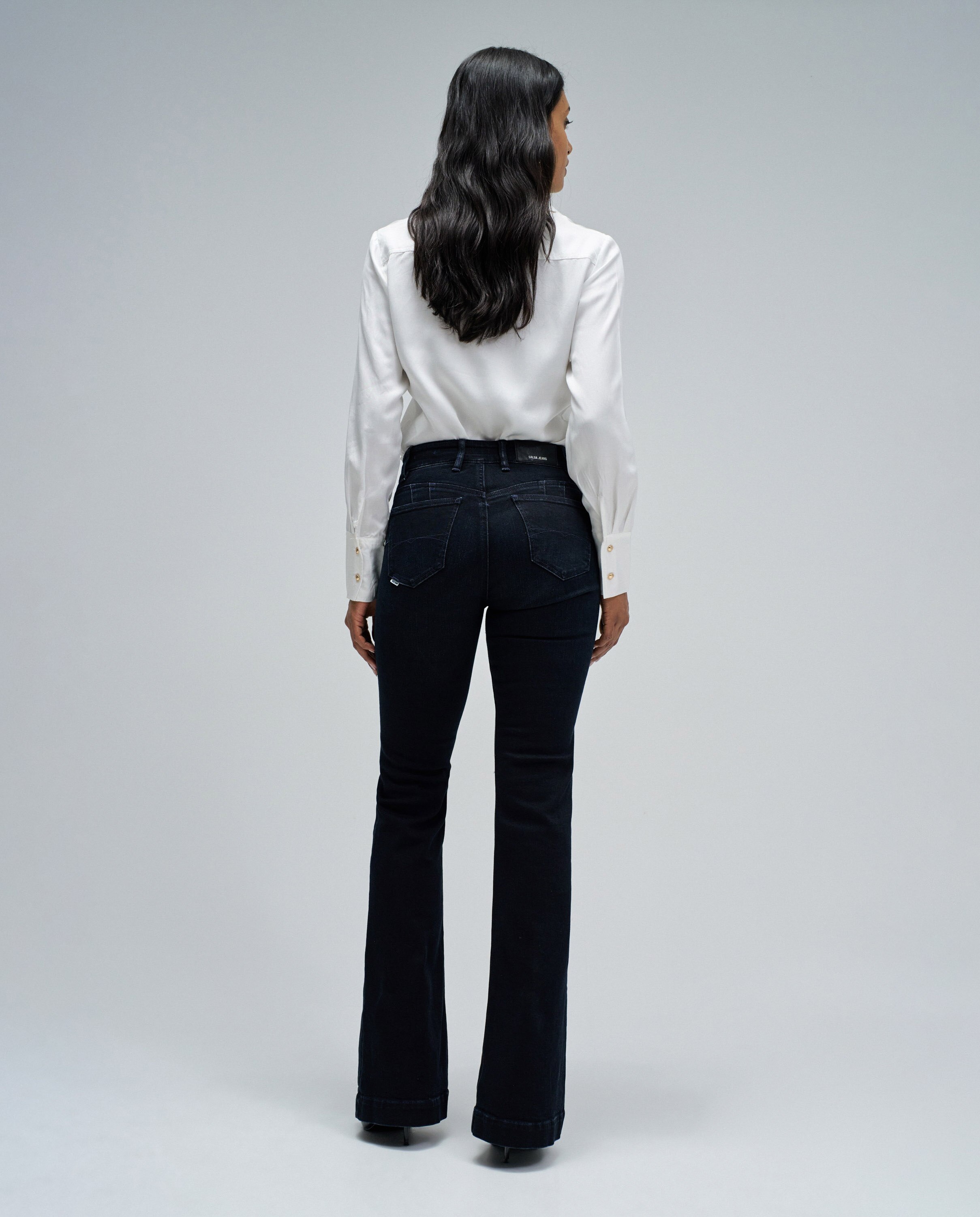 Jeans Destiny Push Up Flare Azul-3