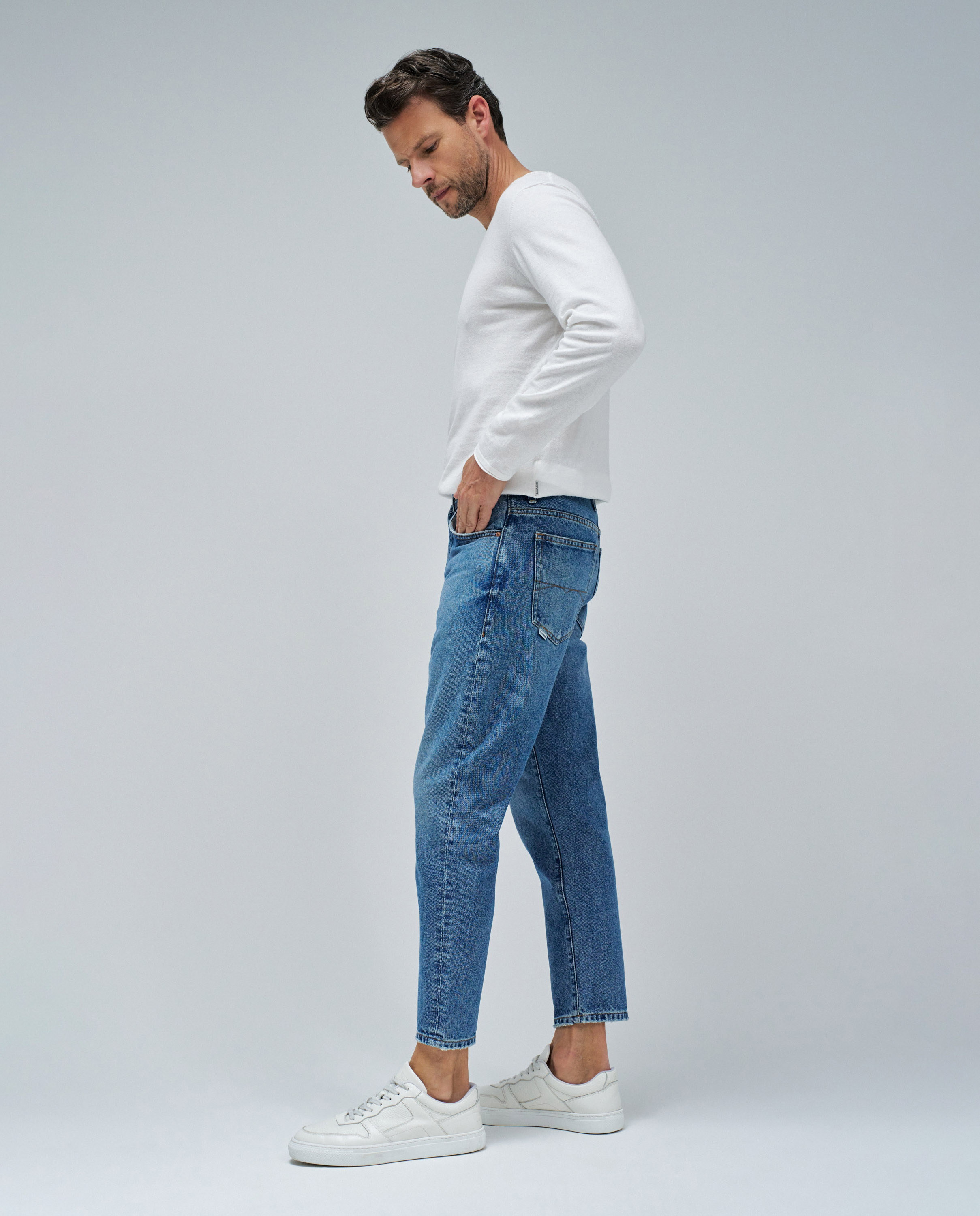 Jeans Tapered Fit Azul denim-2