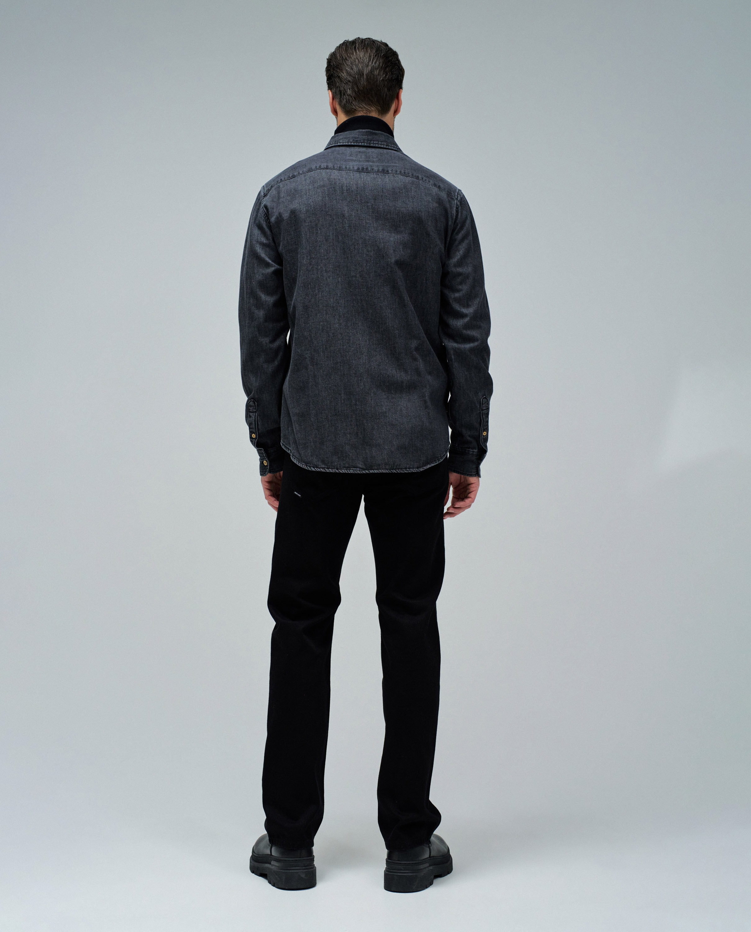 Camisa Jeans Preto-3