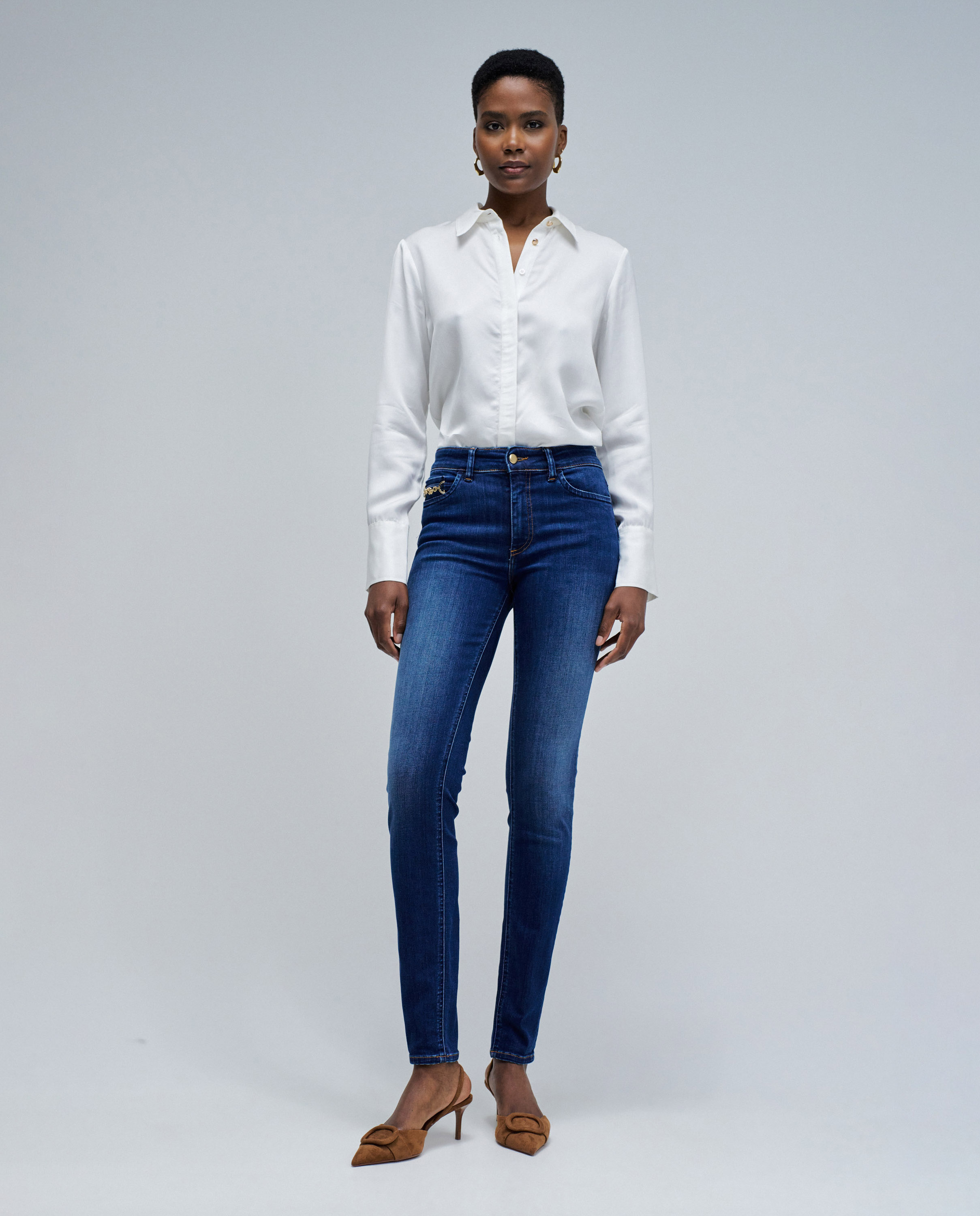 Jeans Destiny Push Up Skinny Azul denim-1