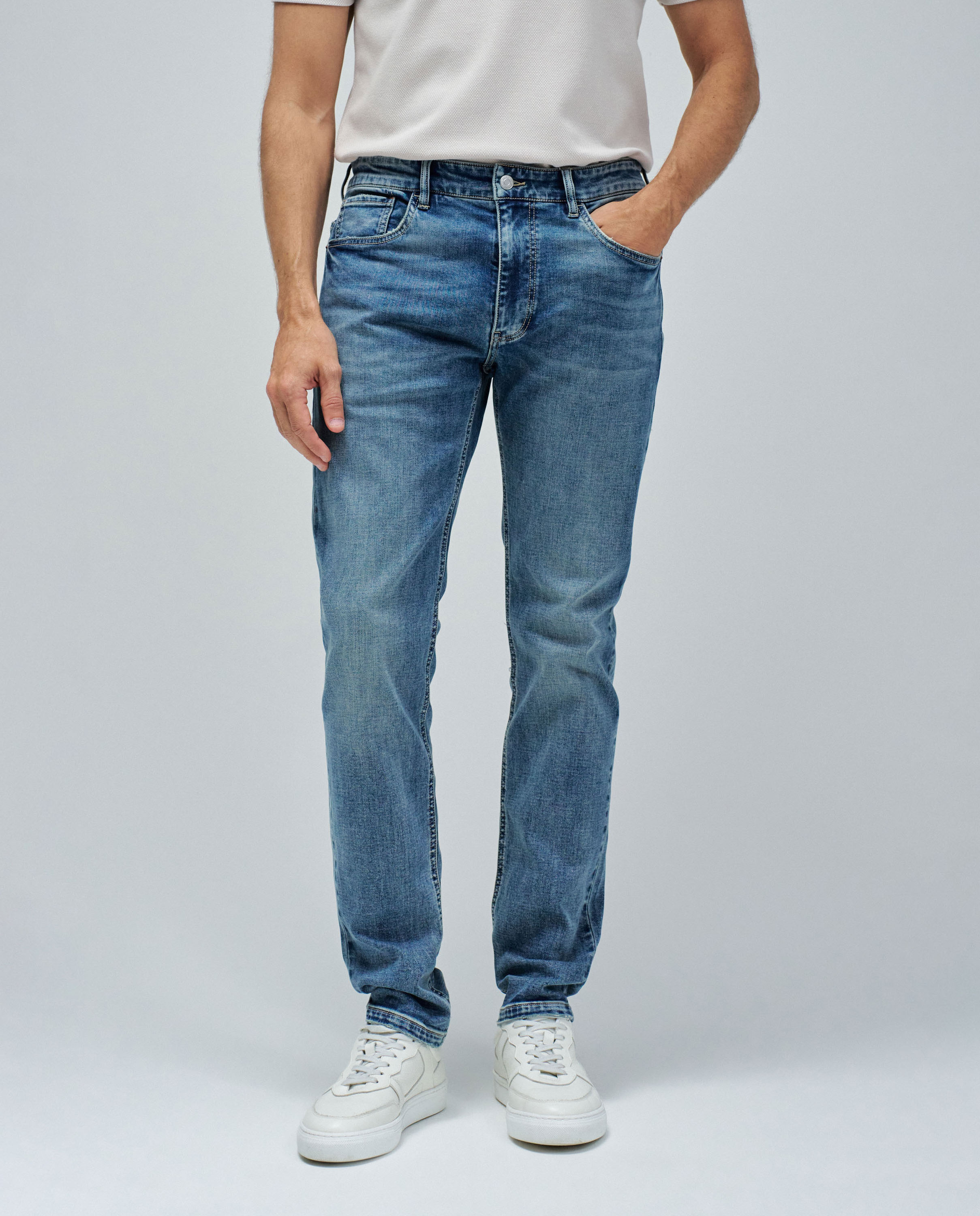 Jeans Slim Fit S-activ Azul denim-5