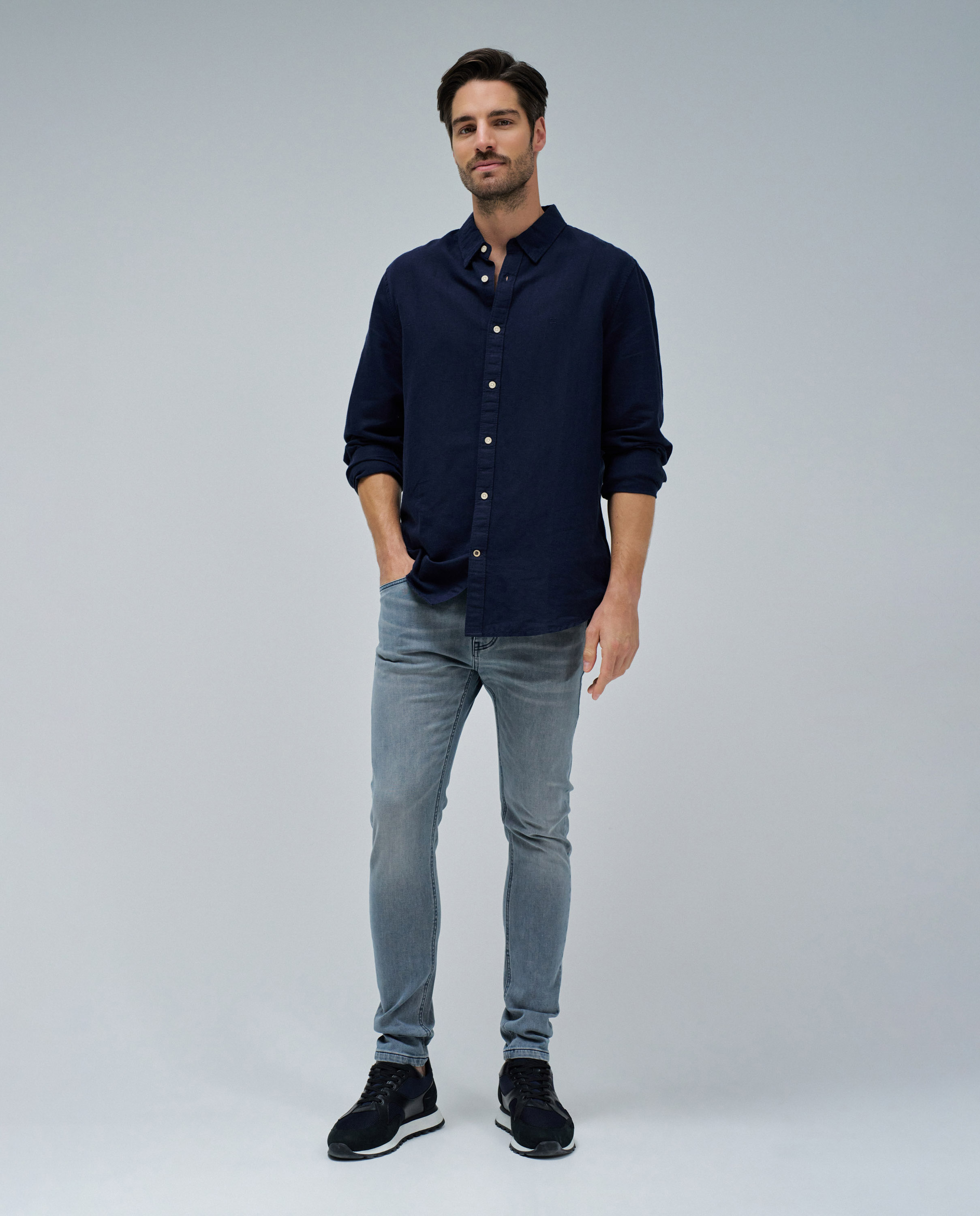 Jeans Skinny S-activ Cinzento-claro-1