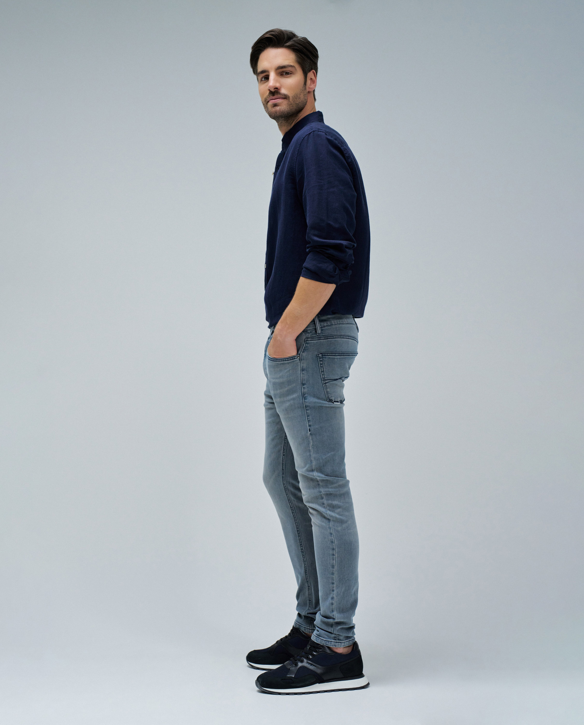 Jeans Skinny S-activ Cinzento-claro-2