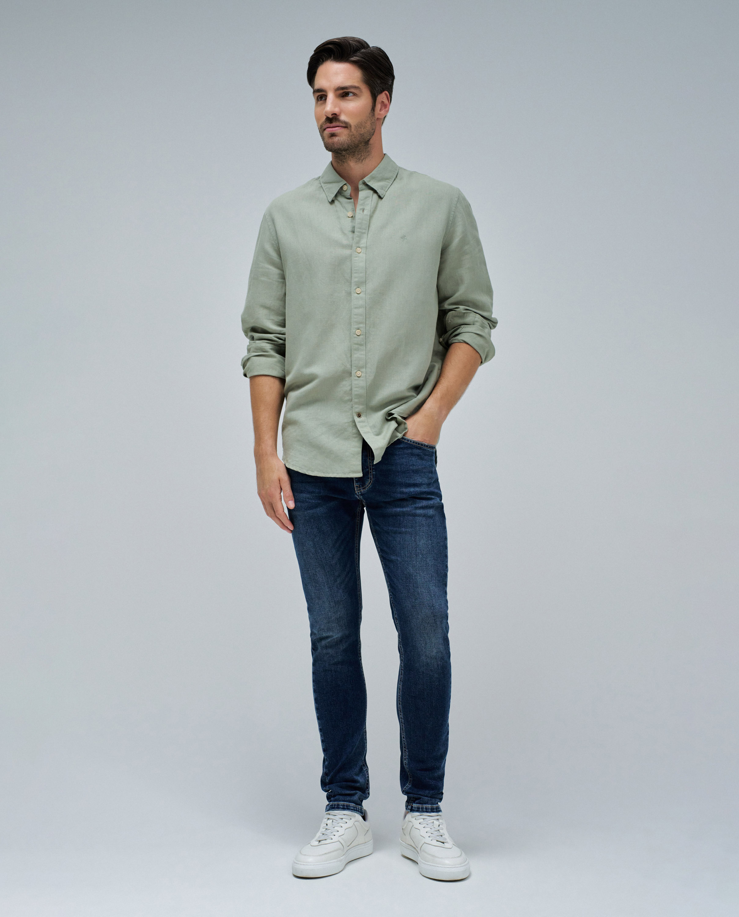 Jeans Skinny Fit S-activ Azul-escuro-1