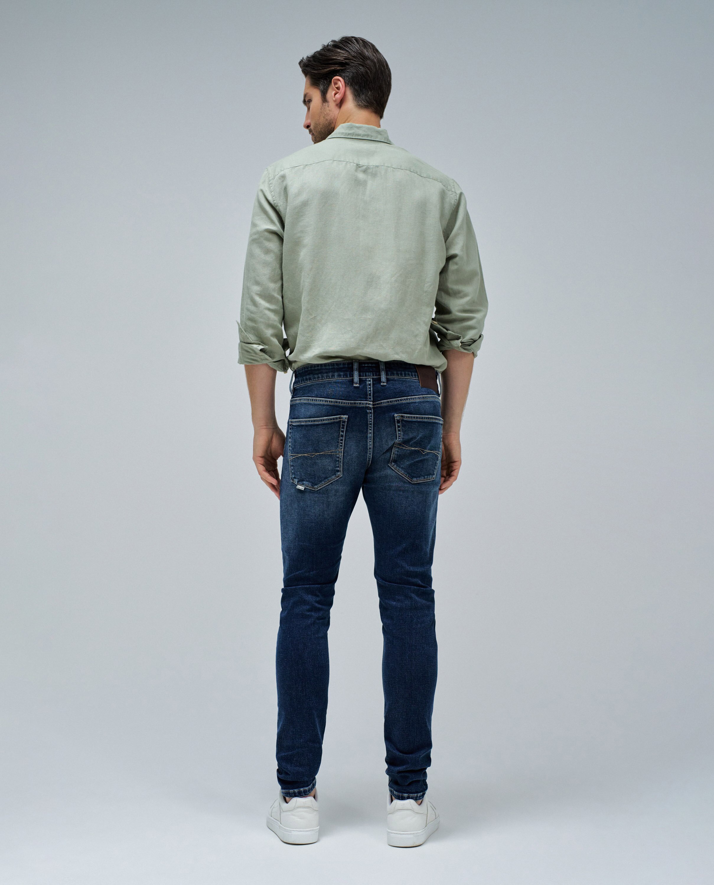 Jeans Skinny Fit S-activ Azul-escuro-3