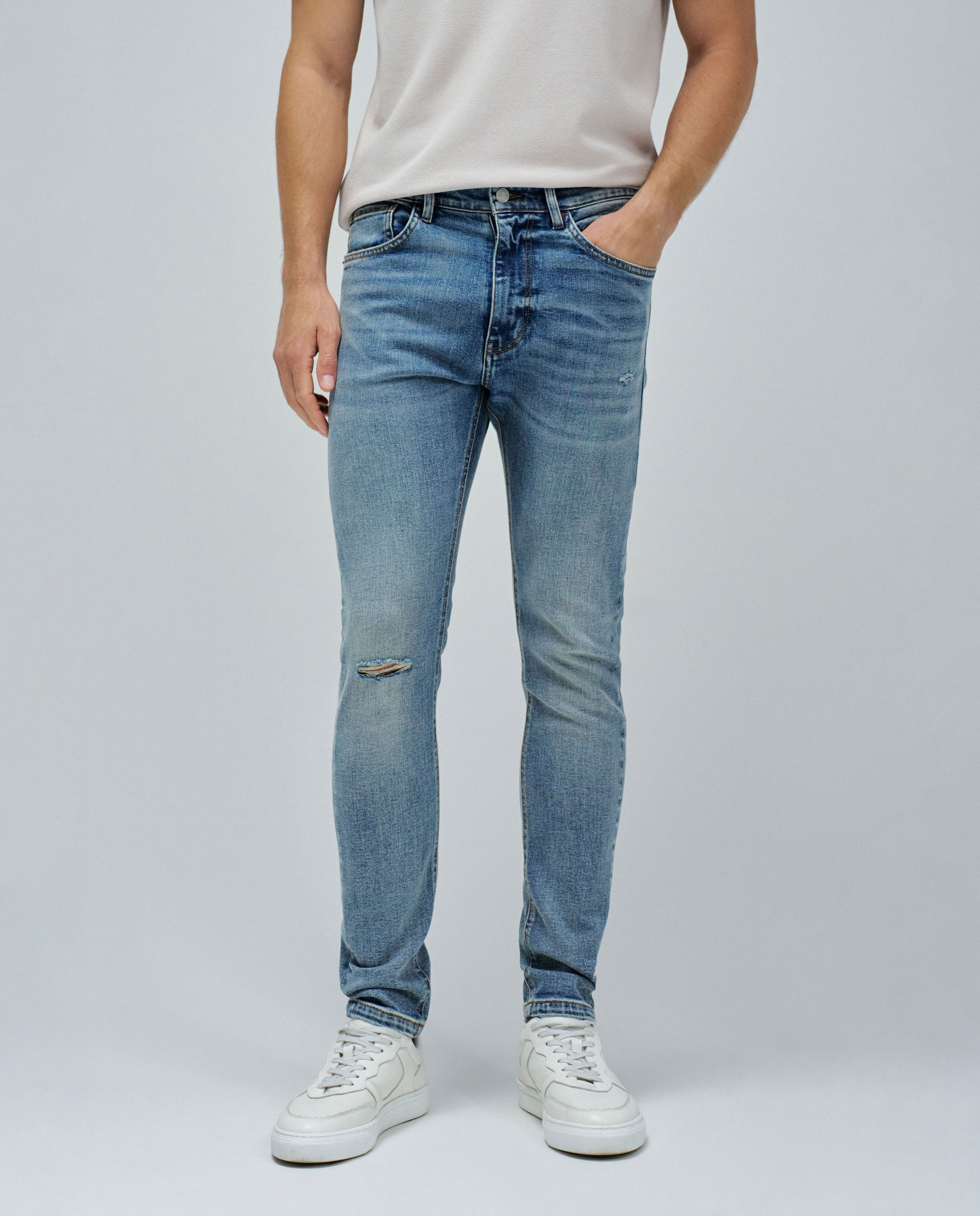 Jeans Skinny Fit Azul denim-5