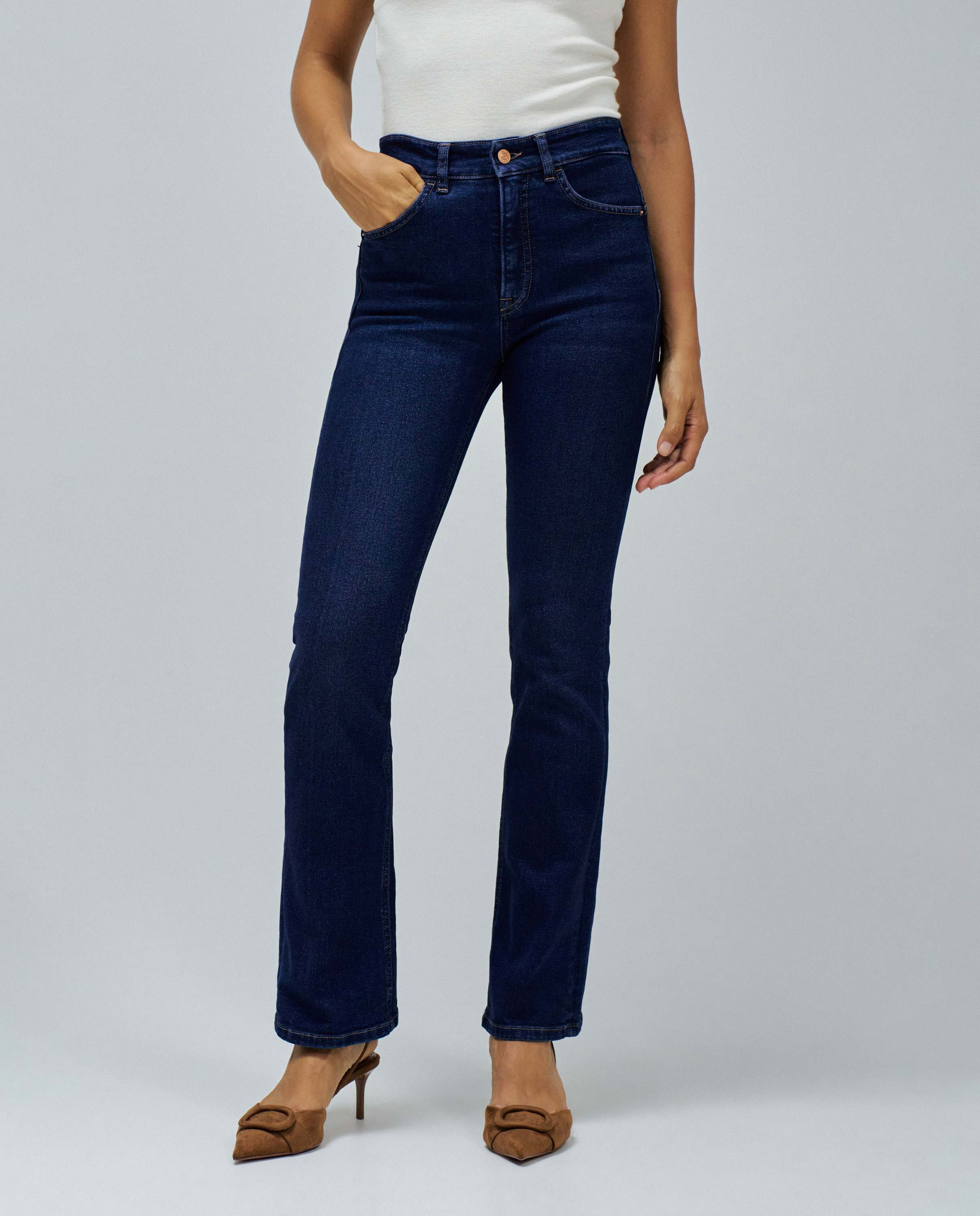 Jeans Faith Push In Bootcut Azul-5