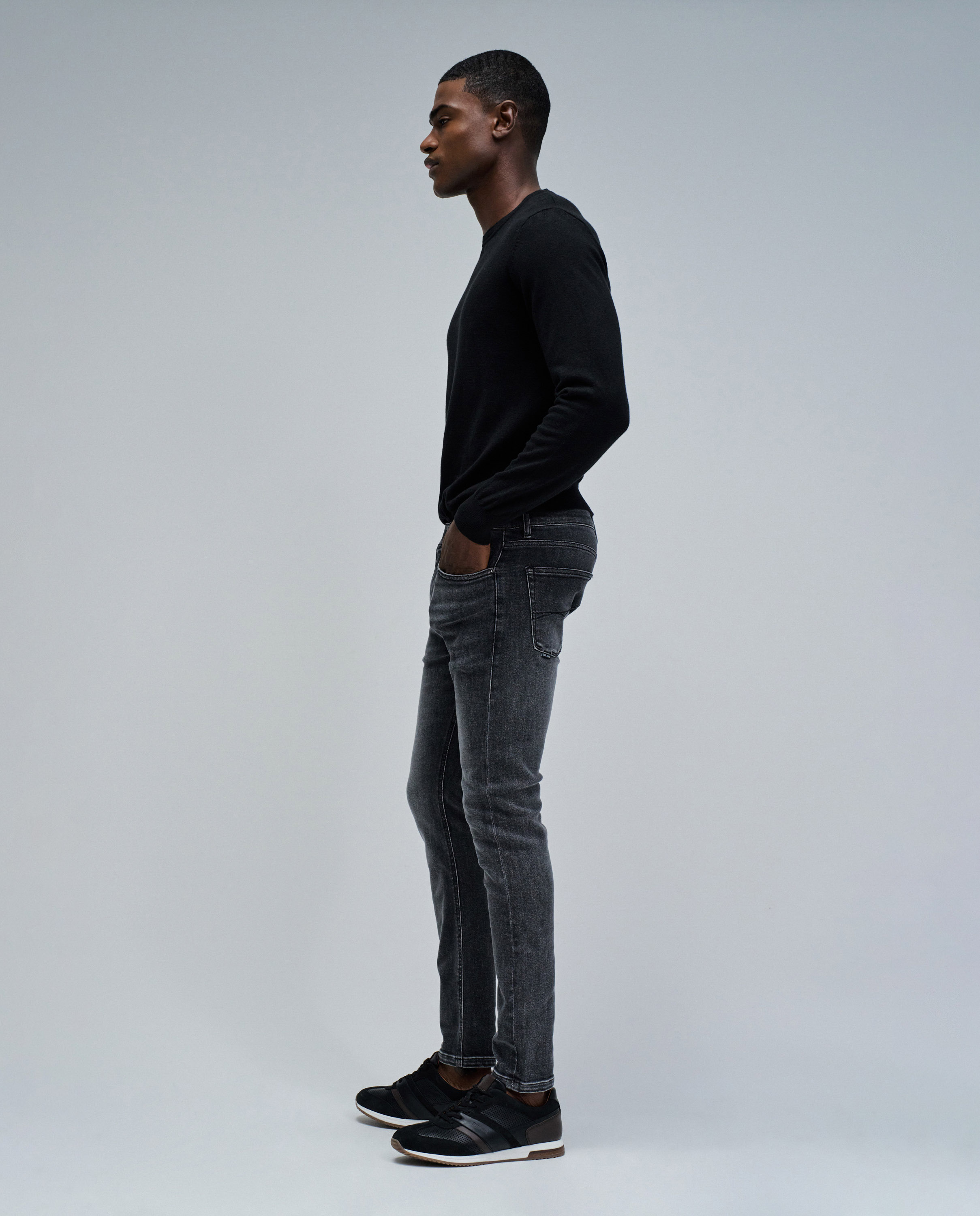 Jeans Skinny Fit Preto-2