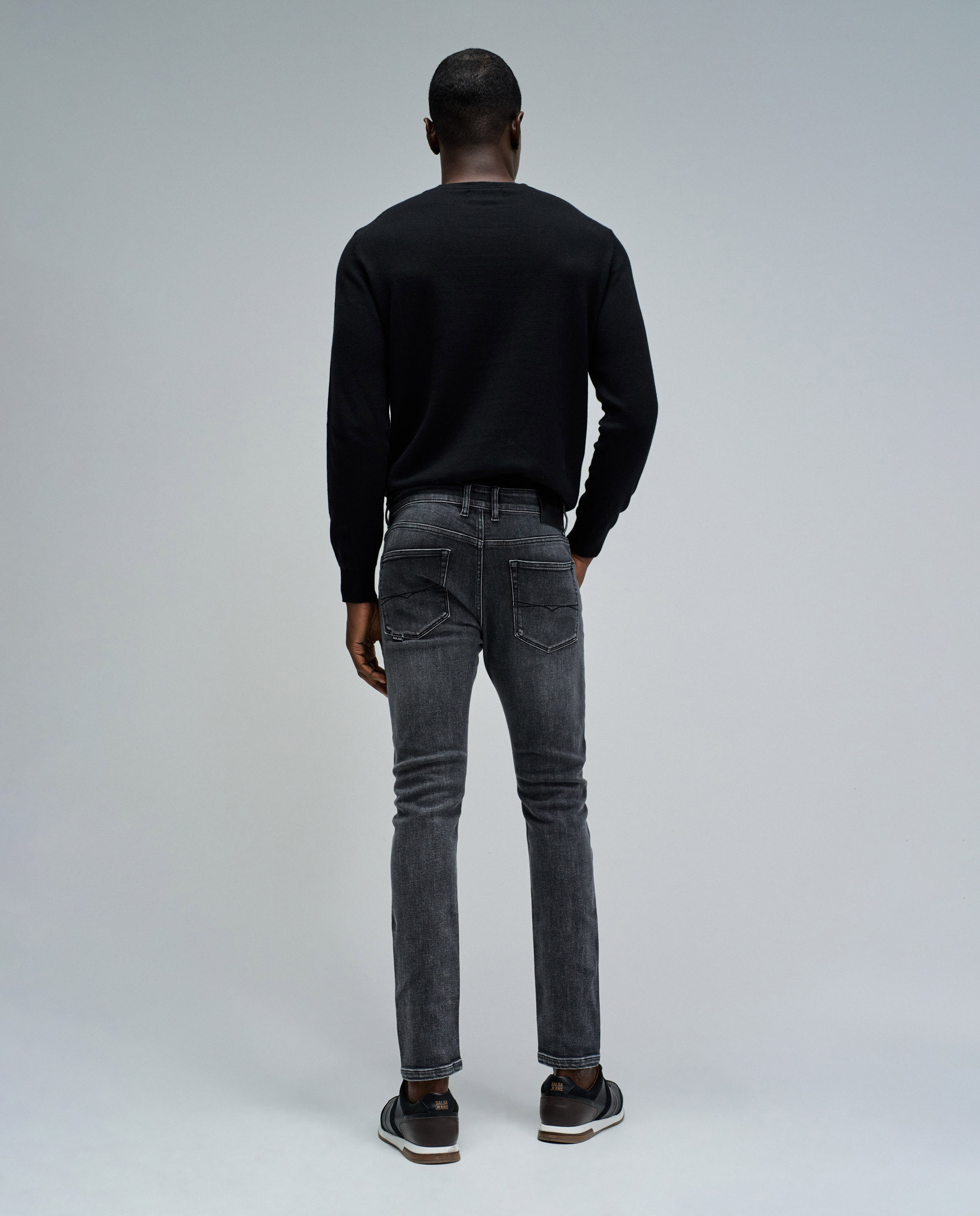 Jeans Skinny Fit Preto-3