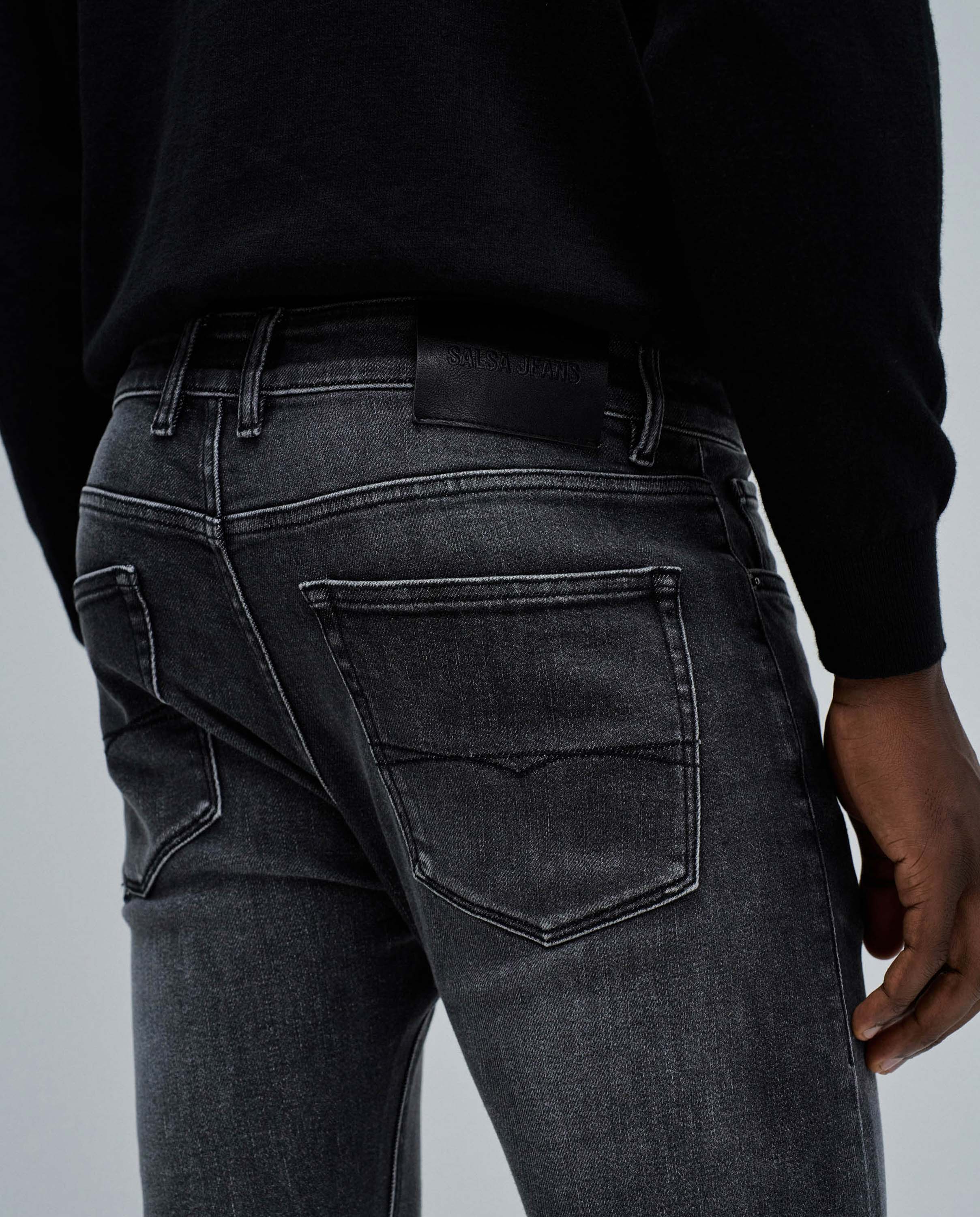 Jeans Skinny Fit Preto-4