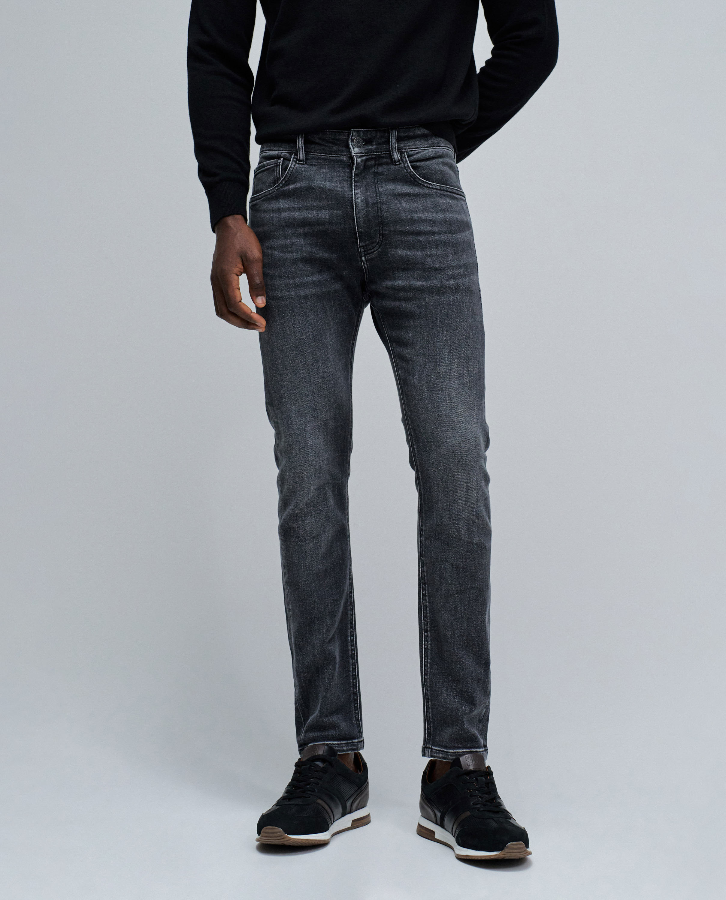 Jeans Skinny Fit Preto-5