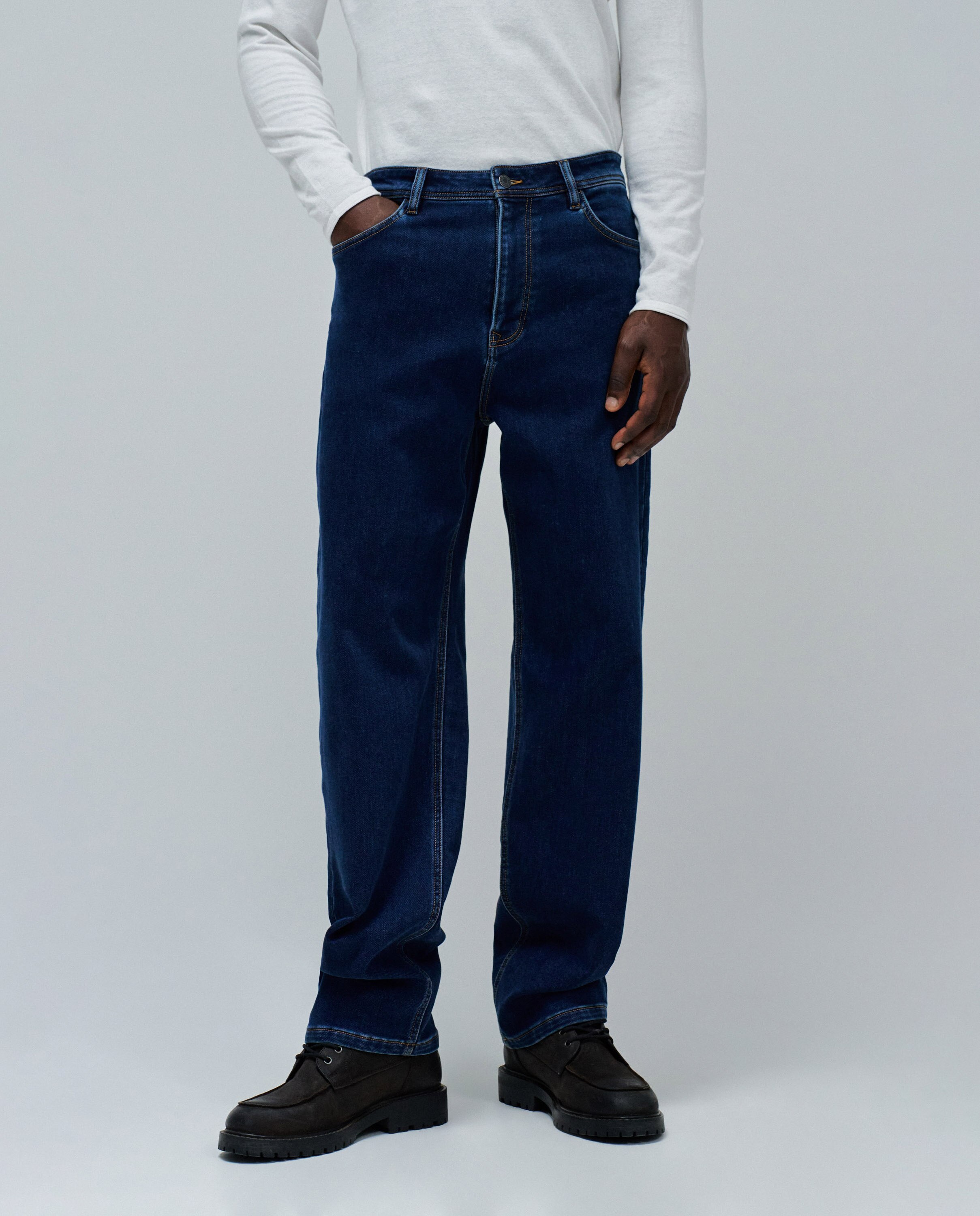 Jeans Loose Fit S-activ Azul-índigo-5