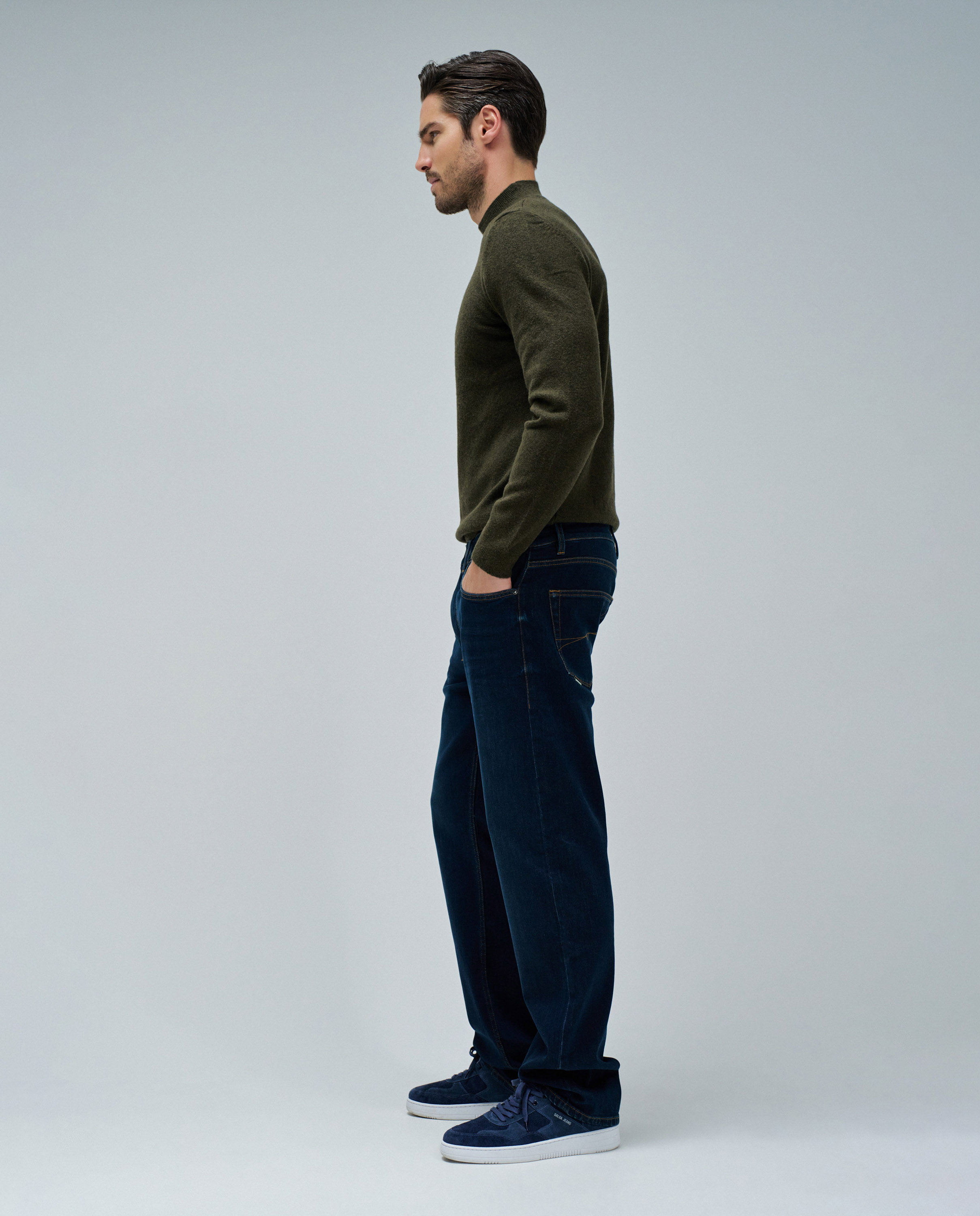 Jeans Straight Fit Azul-2