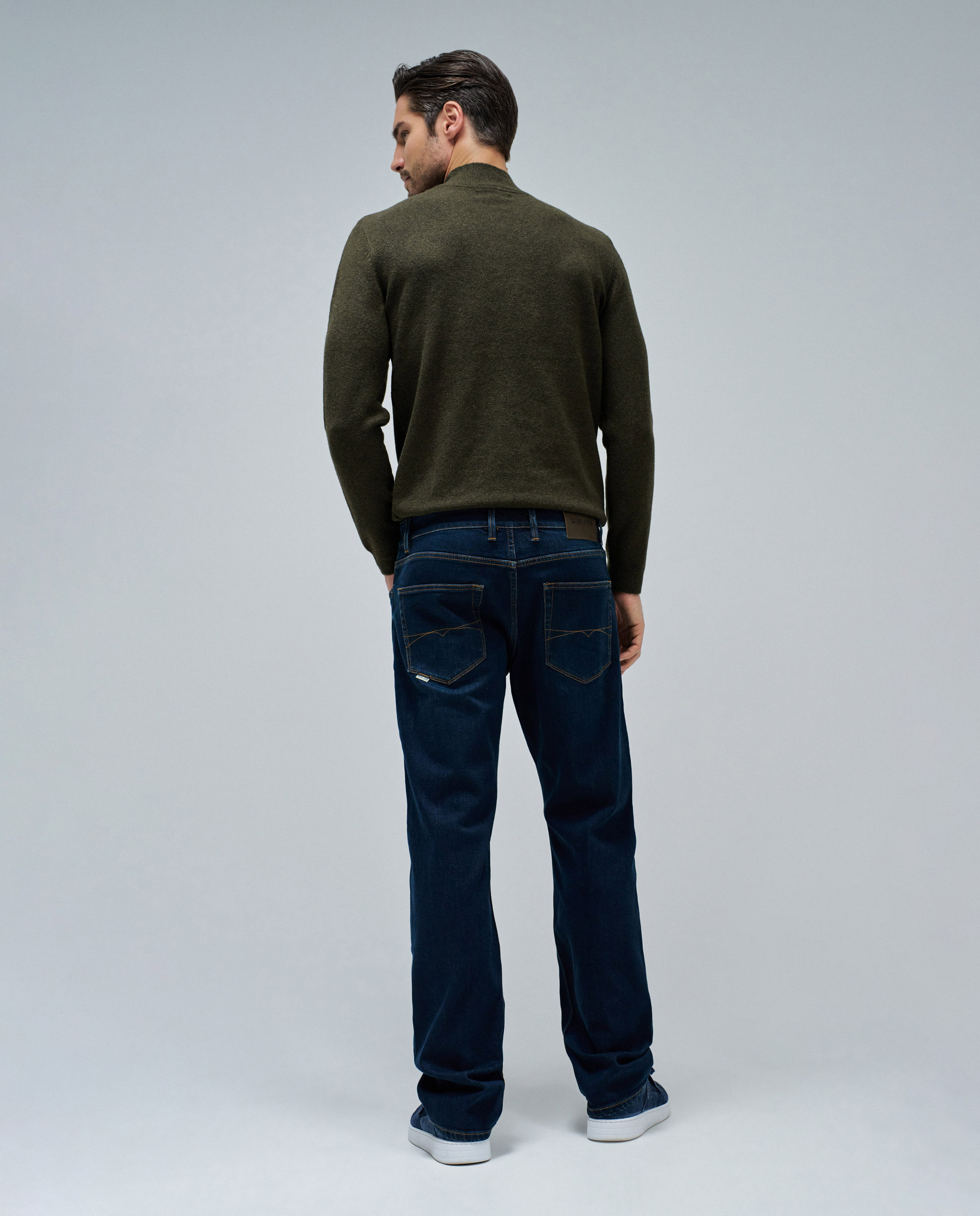 Jeans Straight Fit Azul-3