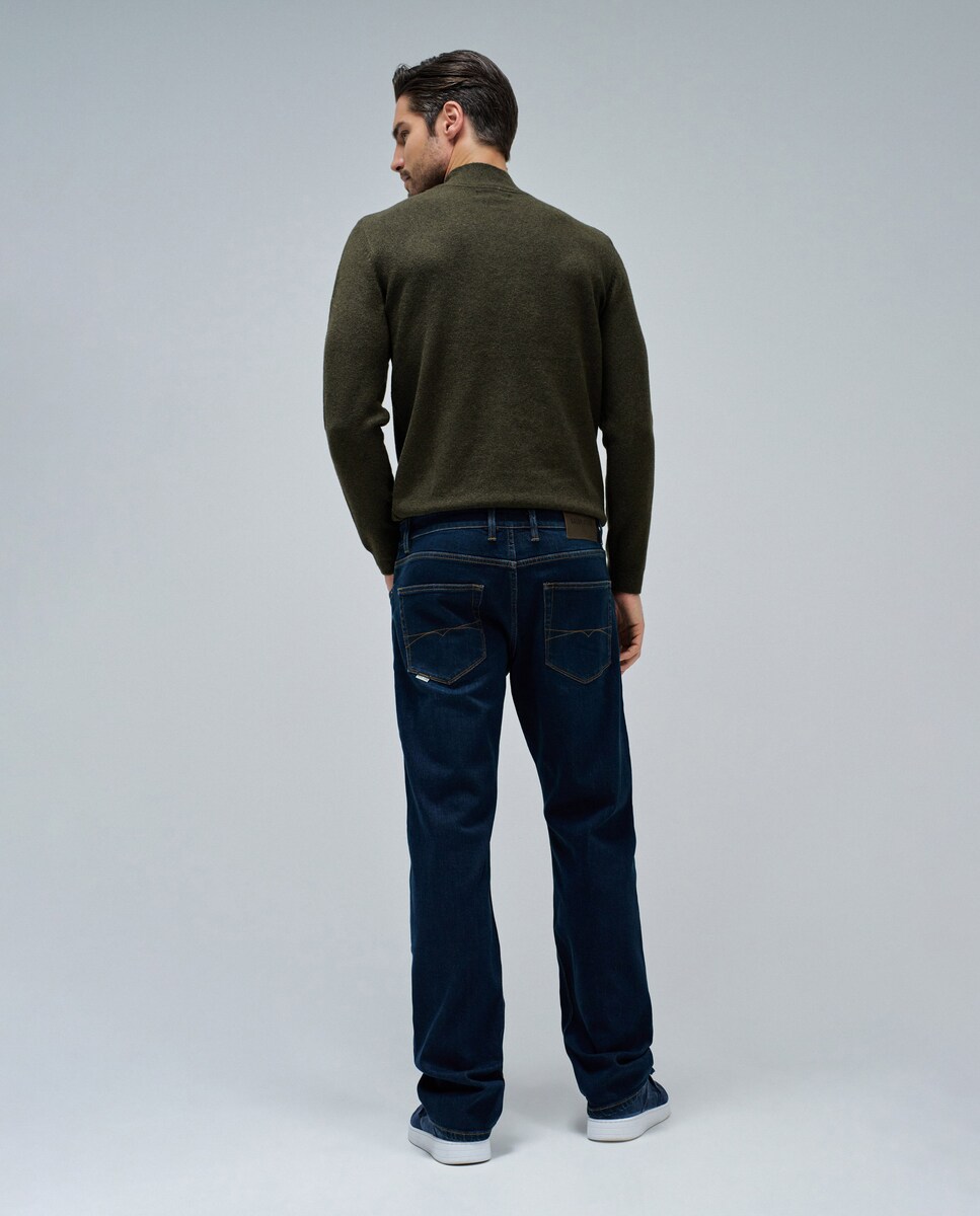 Jeans Straight Fit Azul-3