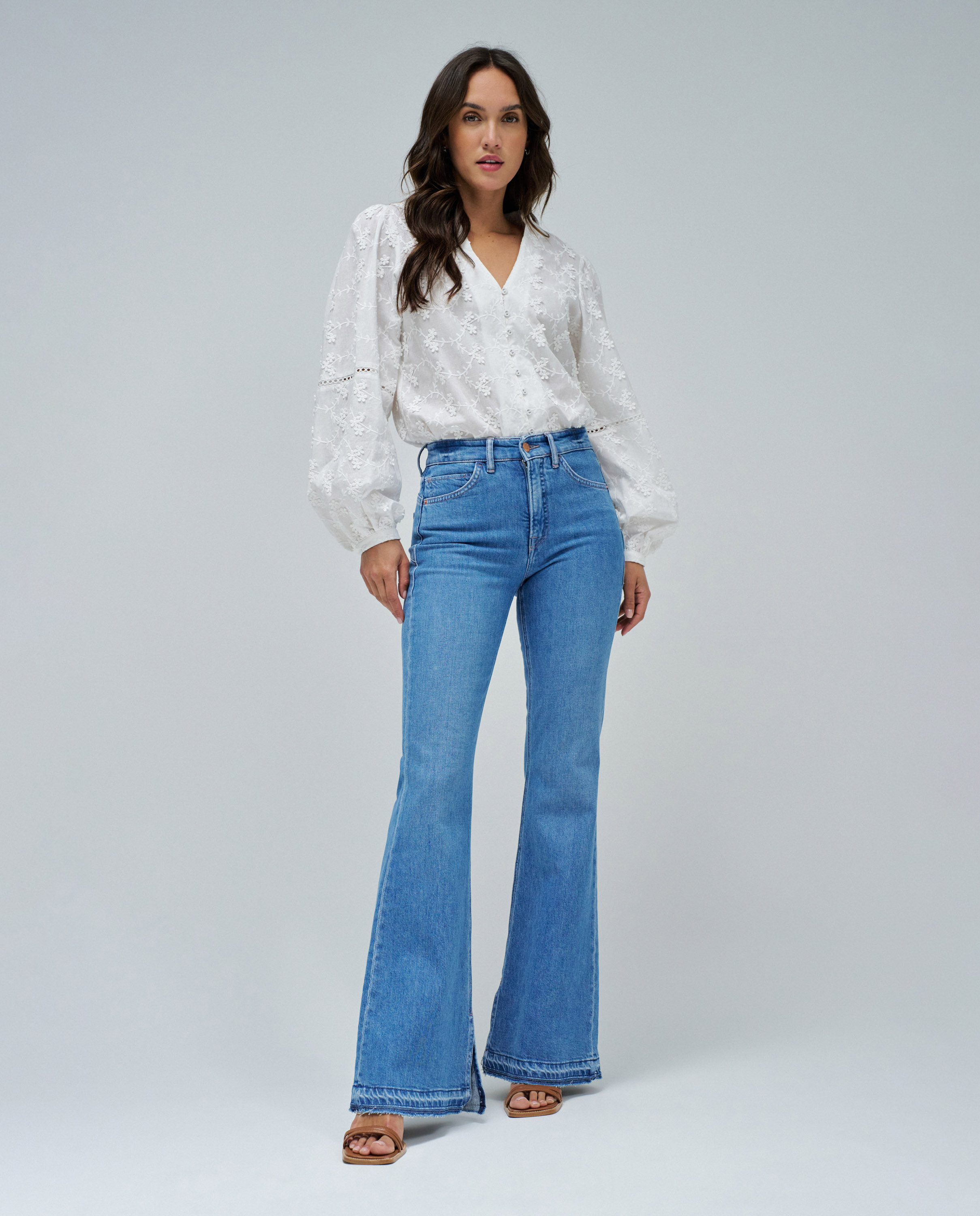 Jeans Faith Push In Flare Azul-1