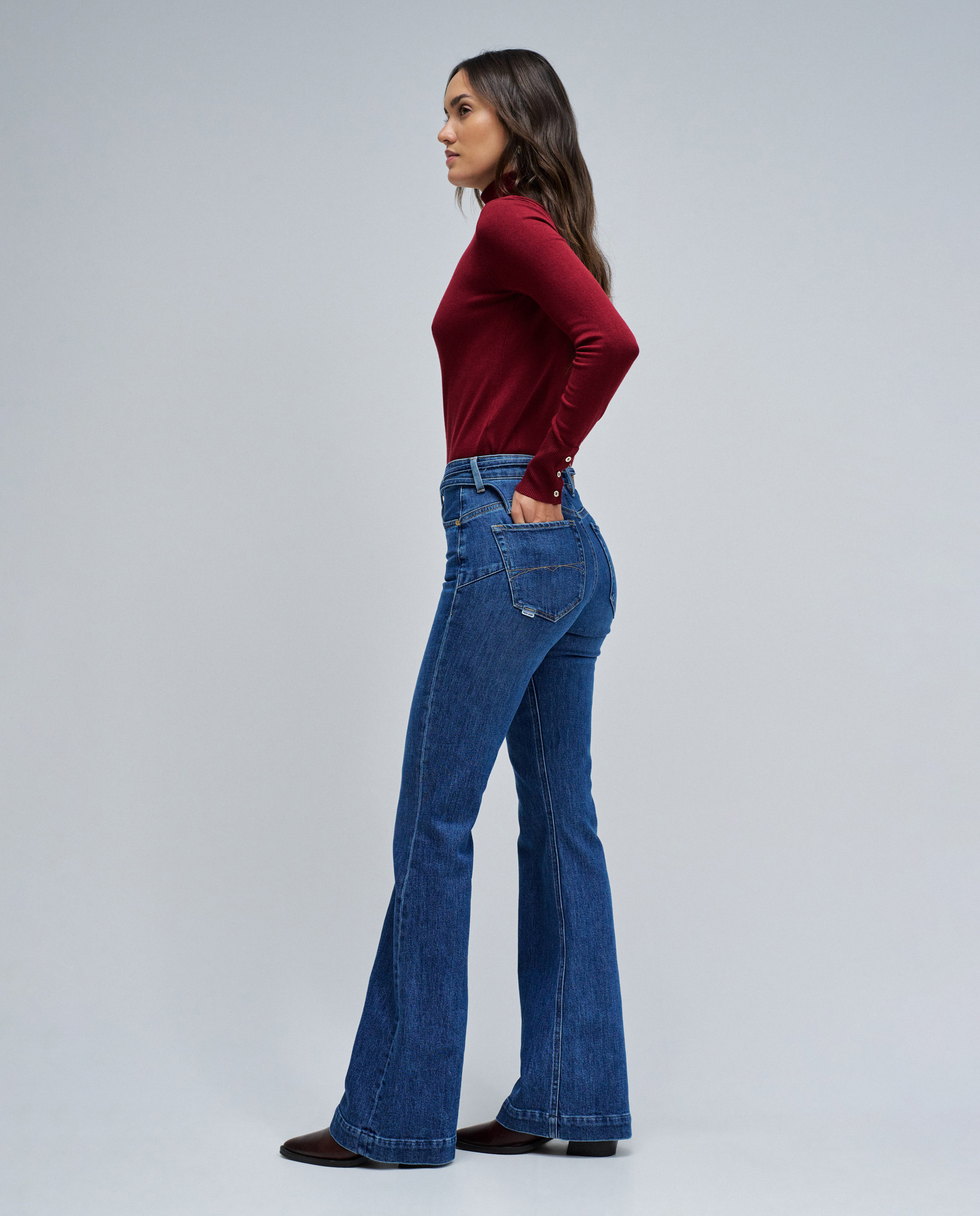 Jeans Faith Push In Flare Azul-2