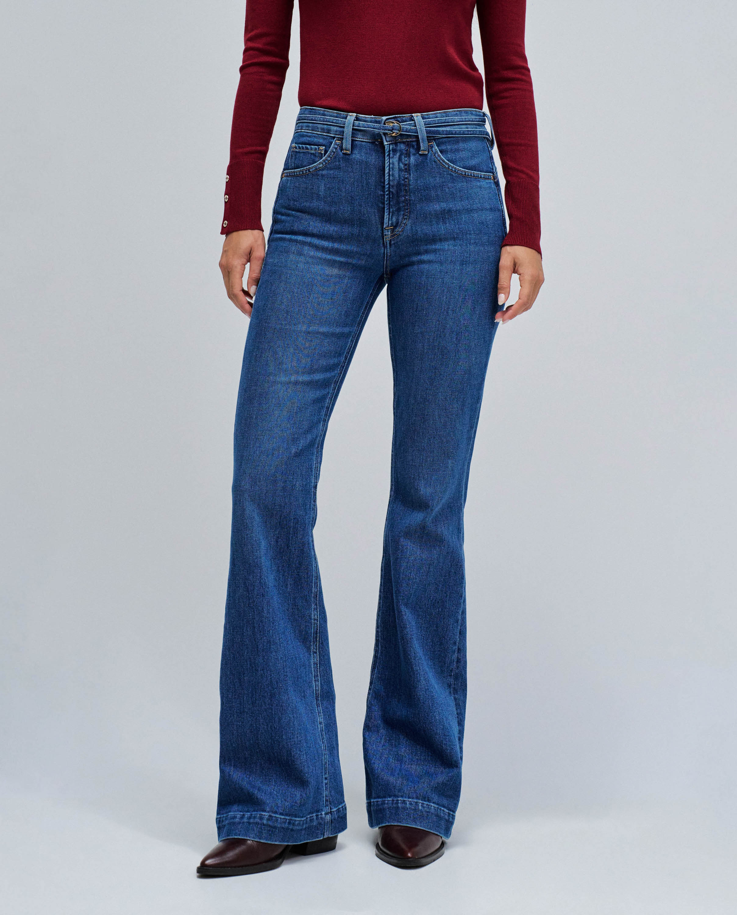 Jeans Faith Push In Flare Azul-5