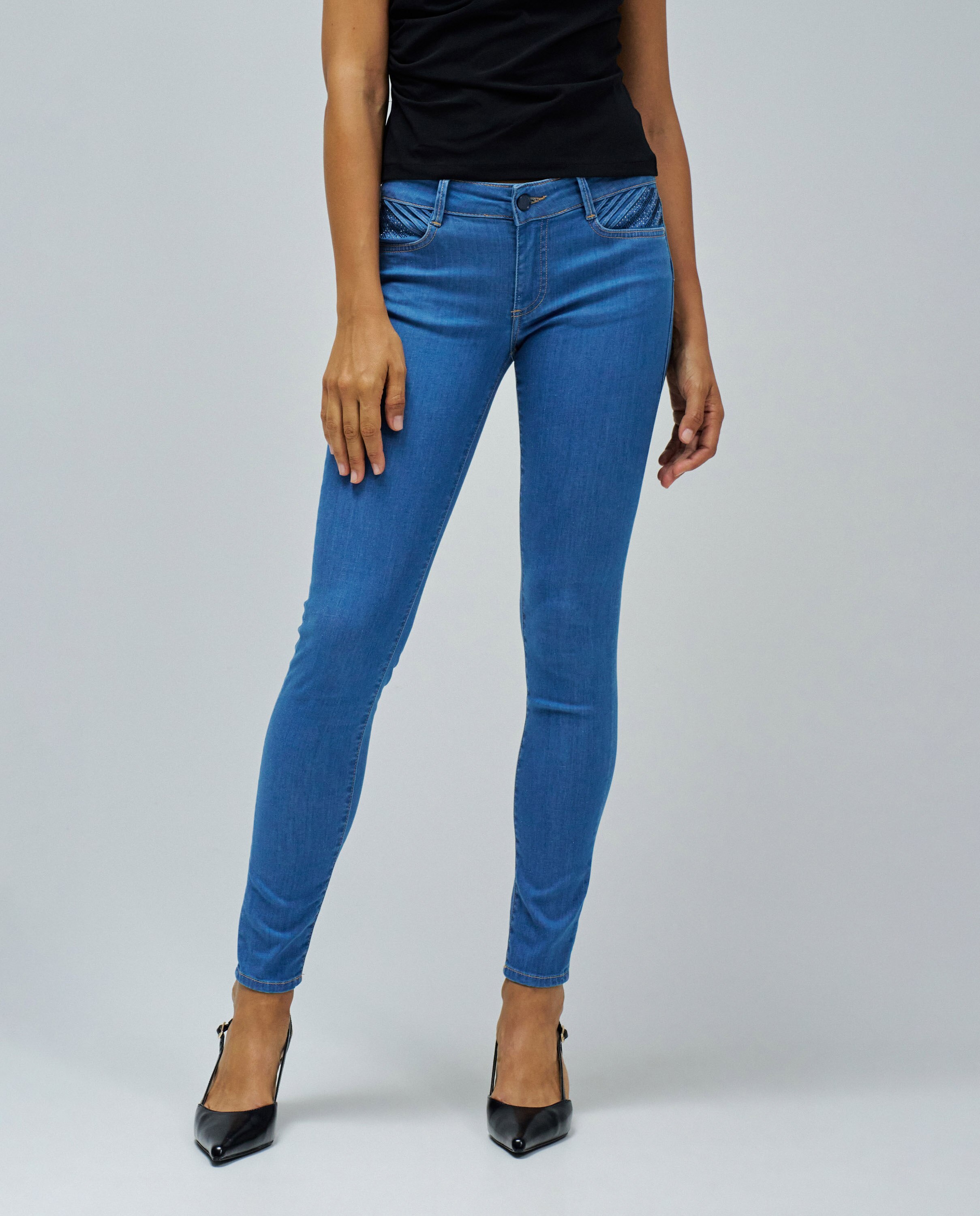 Jeans Wonder Push Up Skinny Azul-5