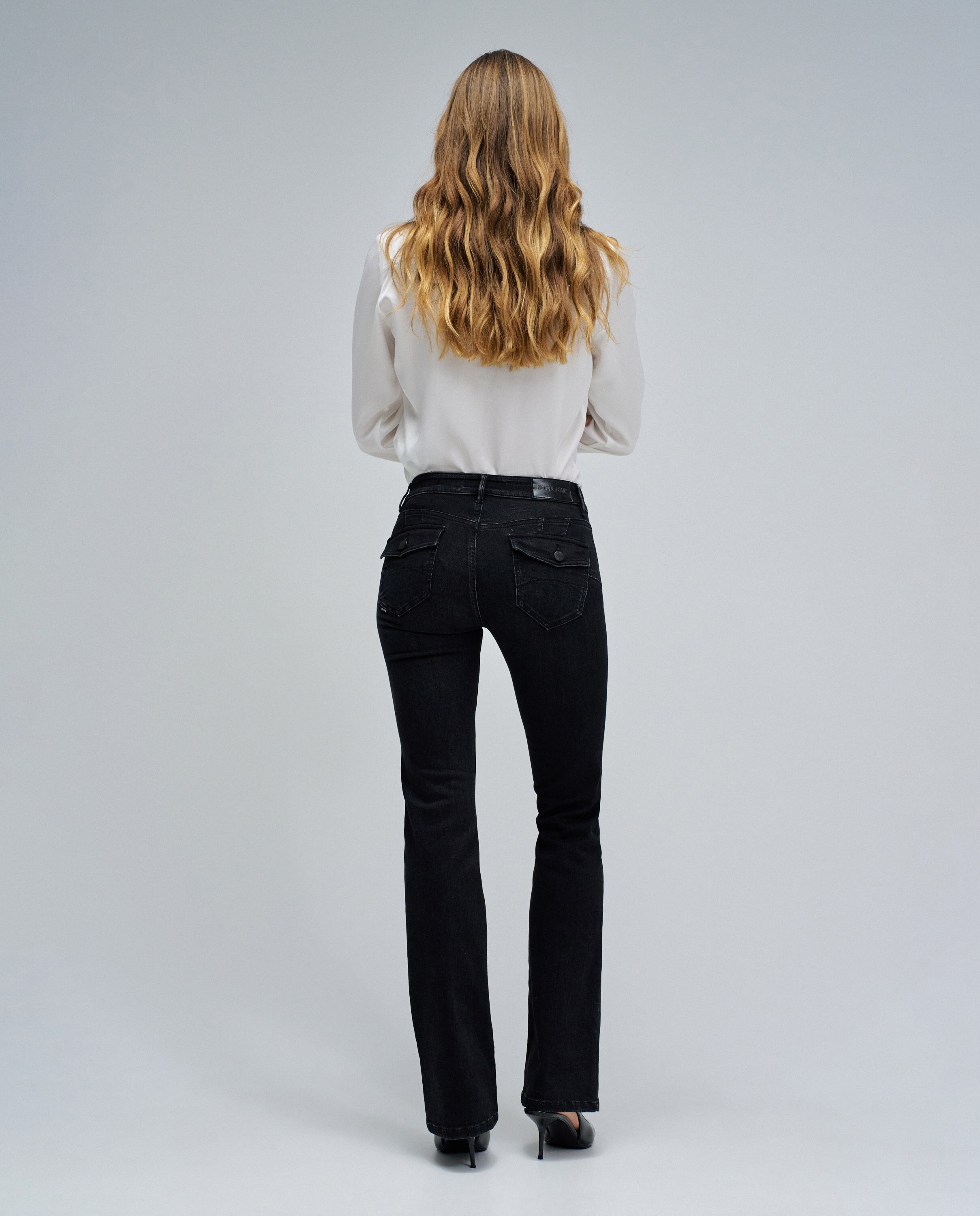 Jeans Wonder Push Up Bootcut Preto-3