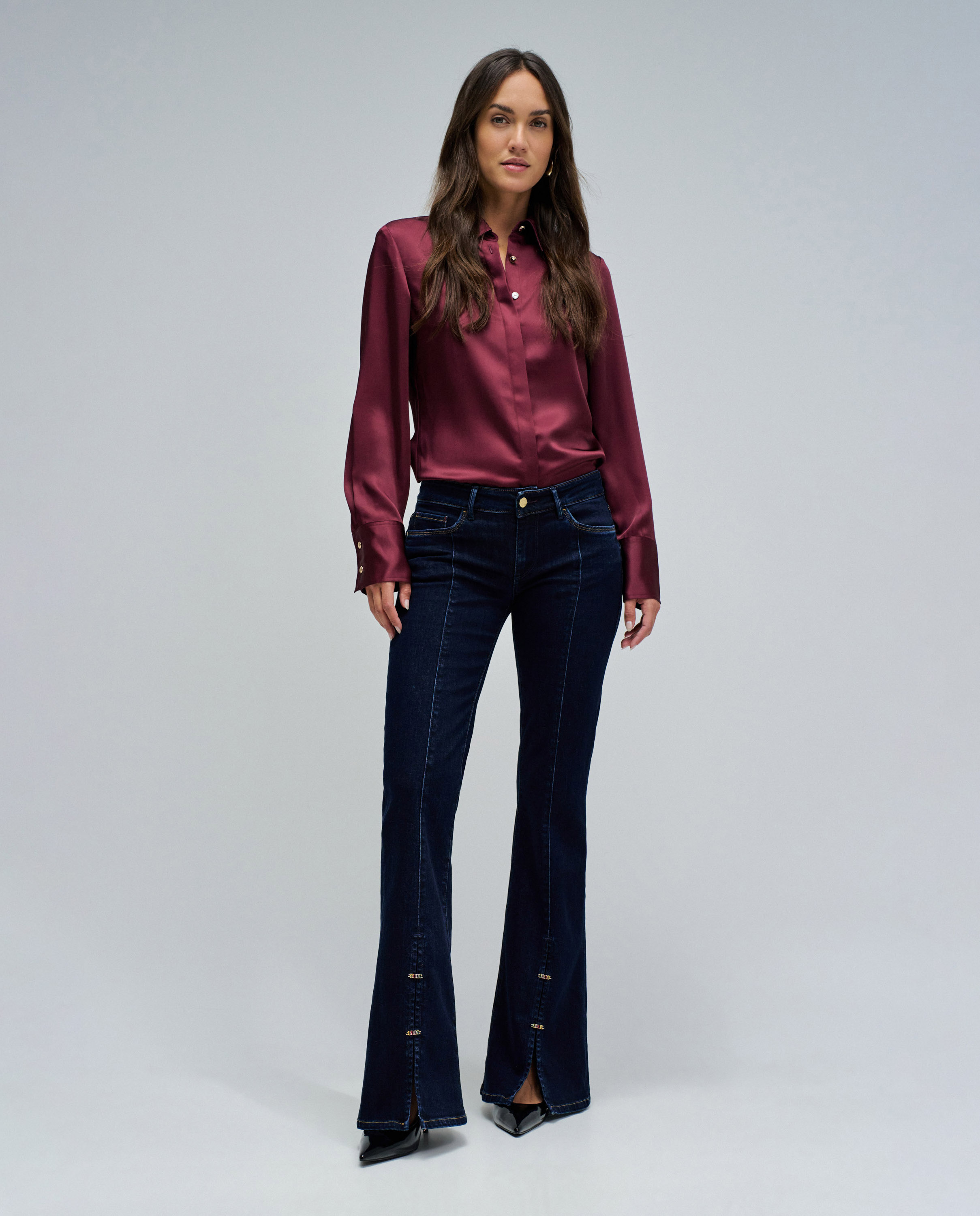 Jeans Wonder Push Up Flare Azul-escuro-1