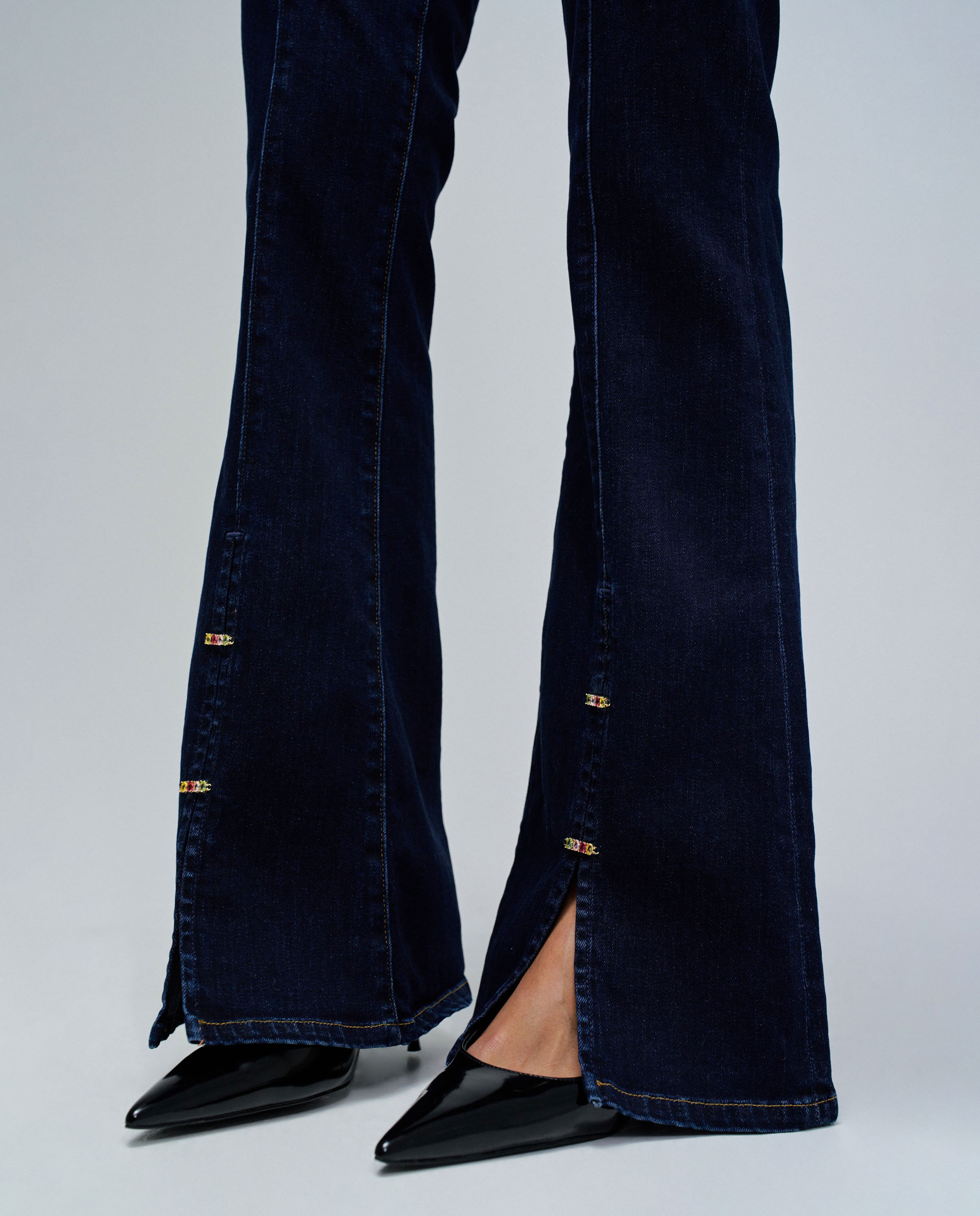 Jeans Wonder Push Up Flare Azul-escuro-4