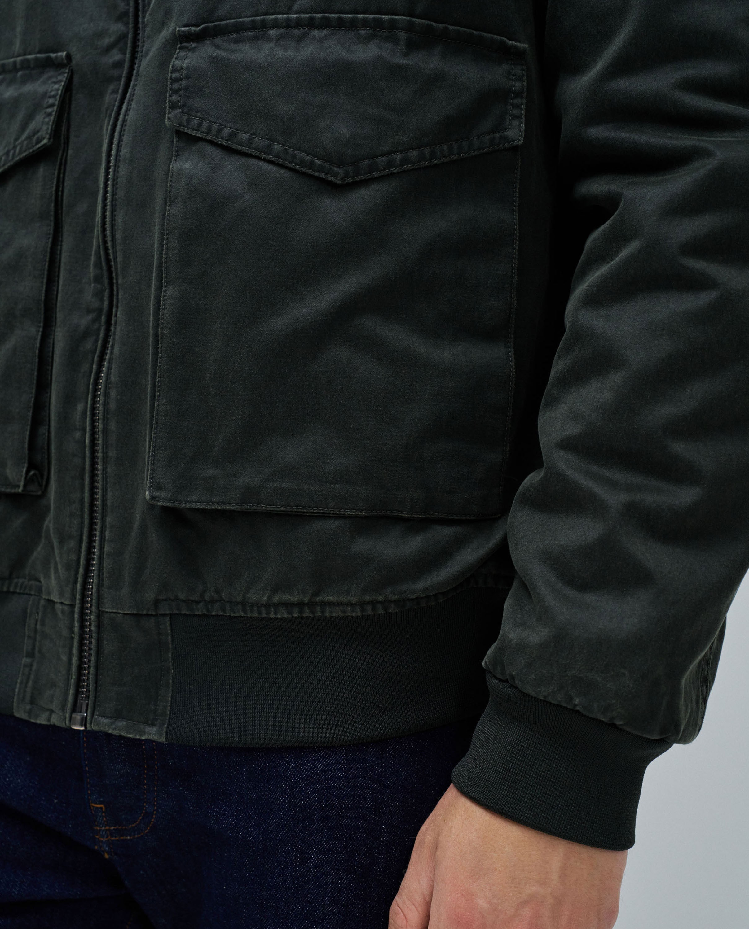 Casaco Bomber Verde-escuro-4