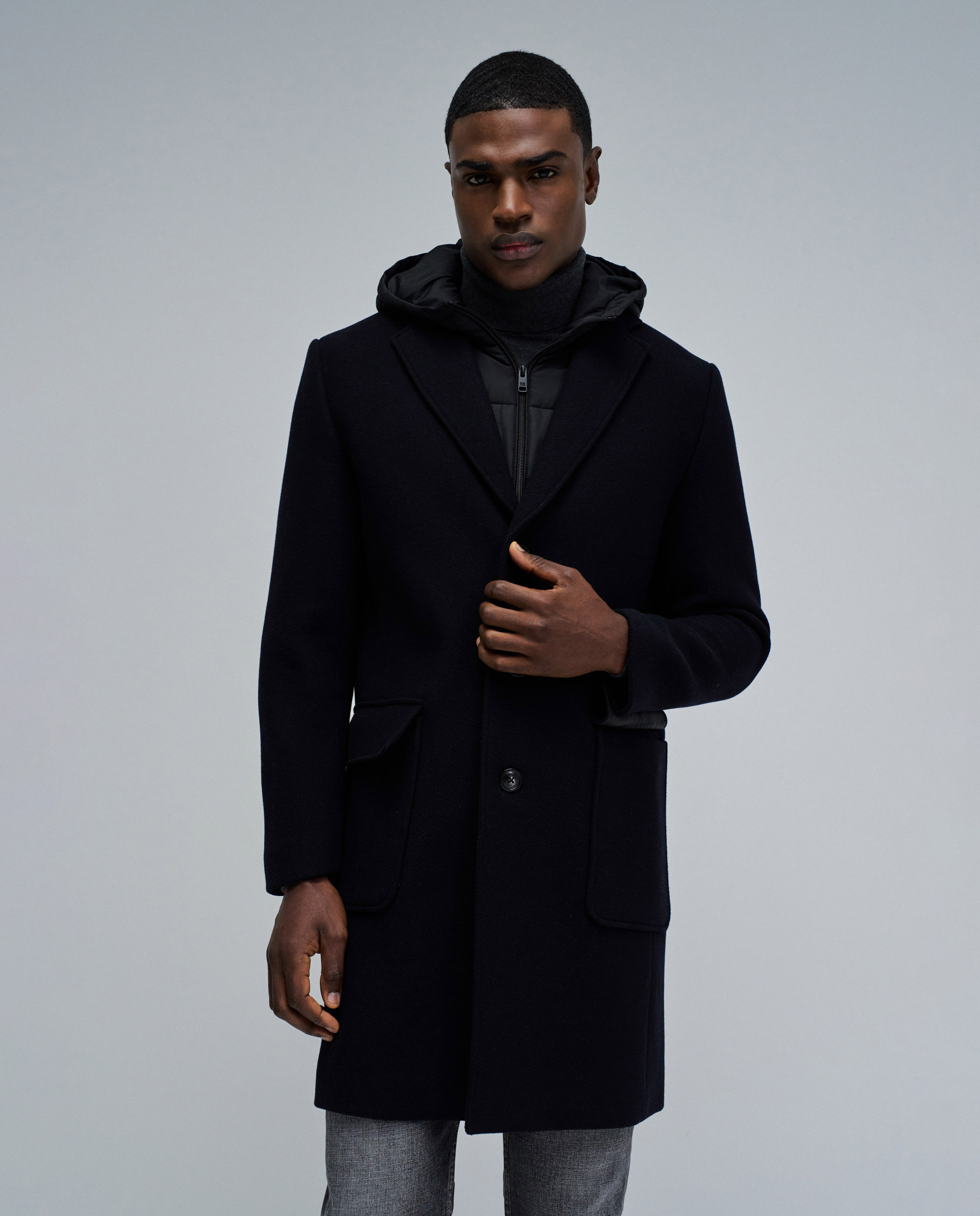 Imagem 0 de Sobretudo de Pano com Capuz